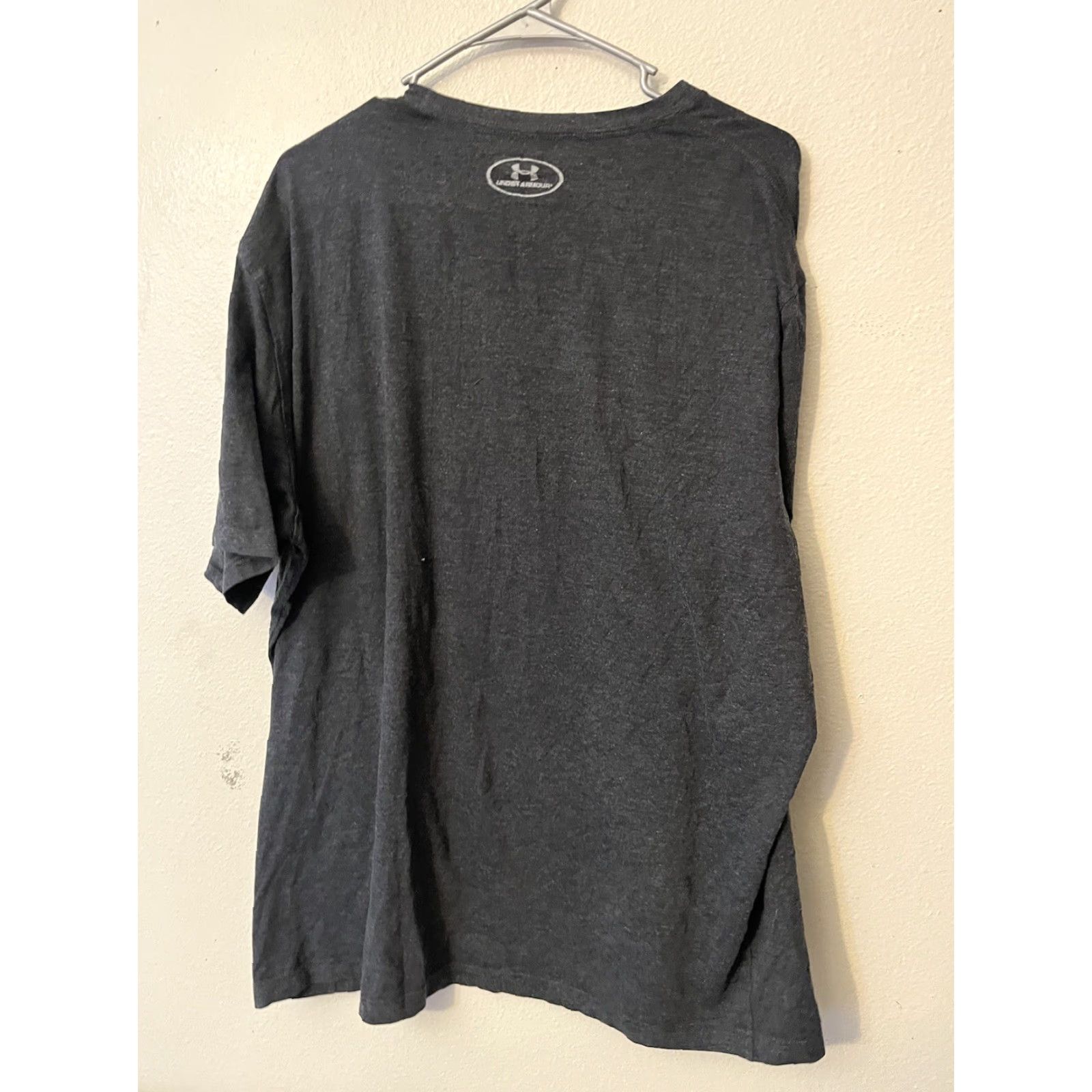 Under Armour Under Armour Men T-Shirt Crew Neck Short Sleeve Graphic Gray 2XL Regular Cotton Sports Logo 2010s Size US XXL / EU 58 / 5 - 3 Thumbnail