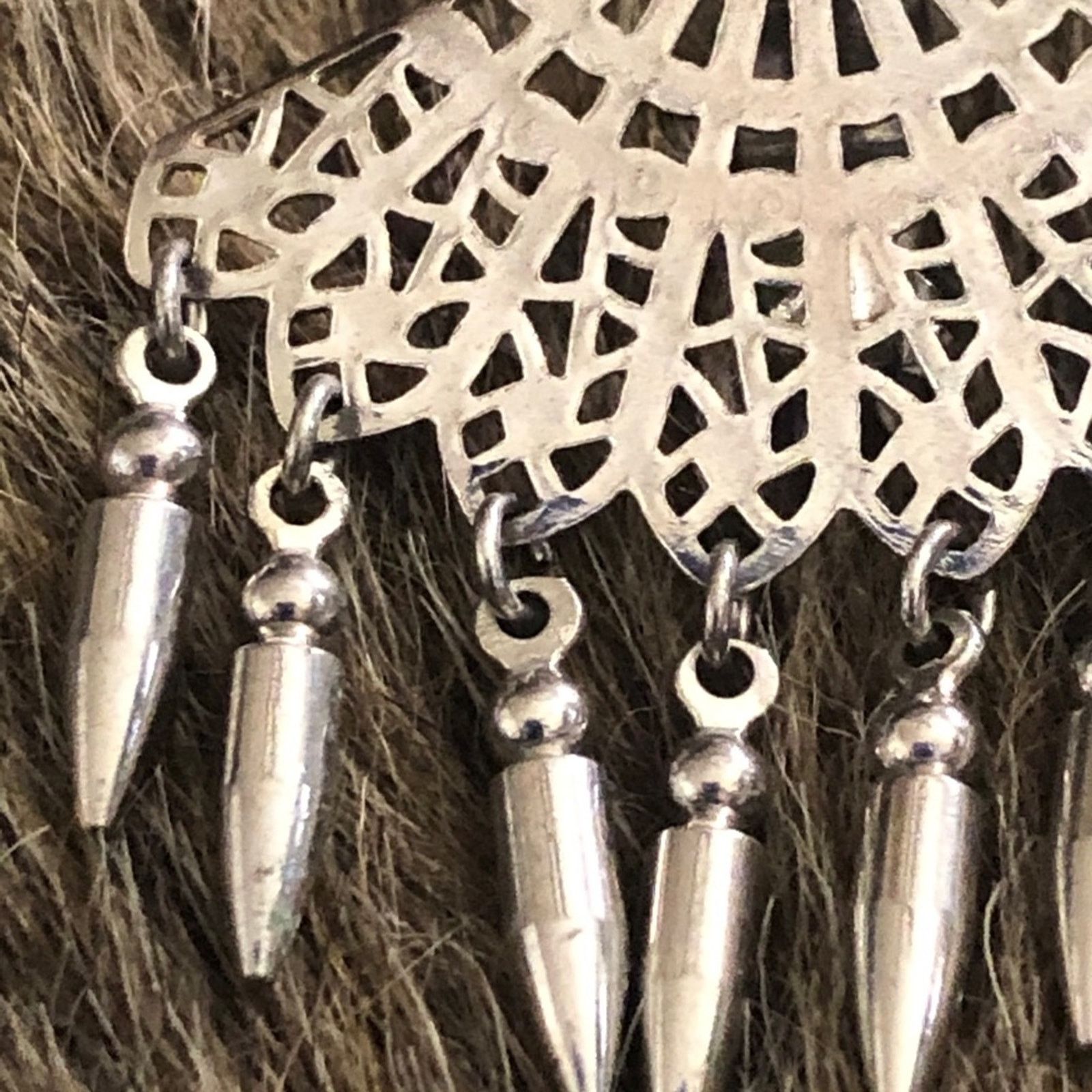 Jewelry Antique Ballou rhodium plated fan style earrings Size ONE SIZE - 3 Thumbnail