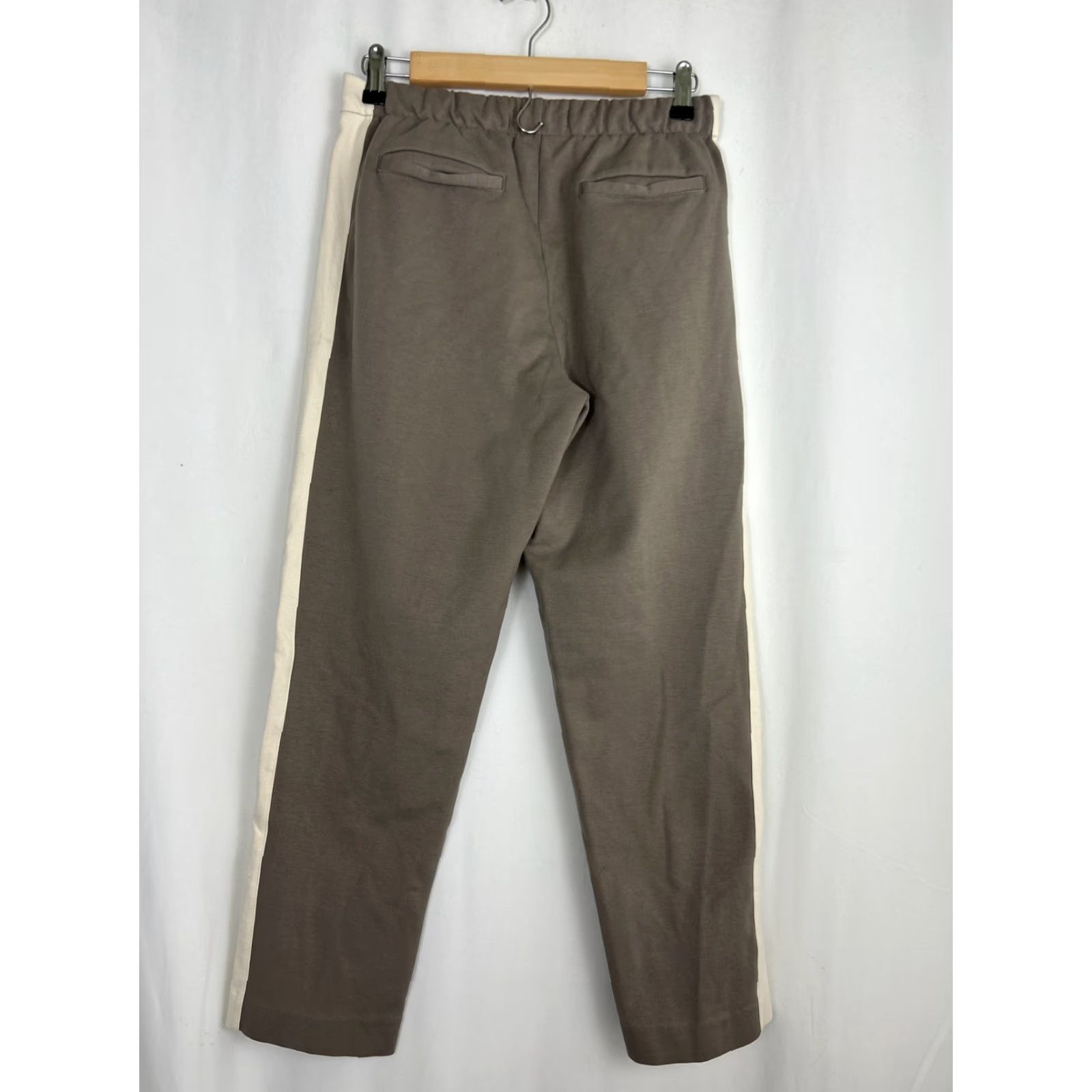 Everlane Everlane Sweatpants Women Medium Gray White Two Tone Drawstring Stitch Activewear Pants Size 32" / US 10 / IT 46 - 6 Thumbnail