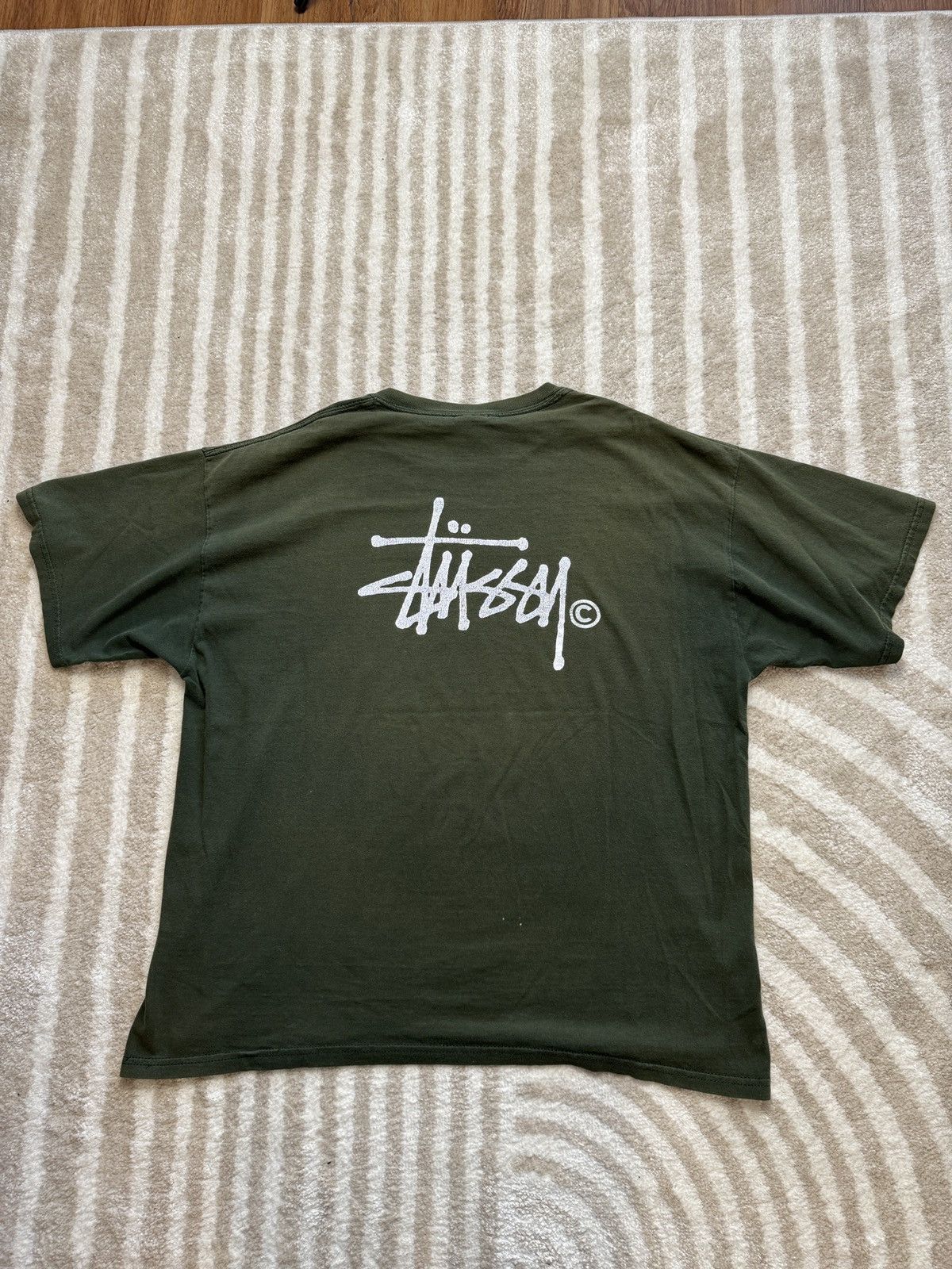Stussy × Vintage 90s Stussy Logo Tee Size US XL / EU 56 / 4 - 1 Thumbnail