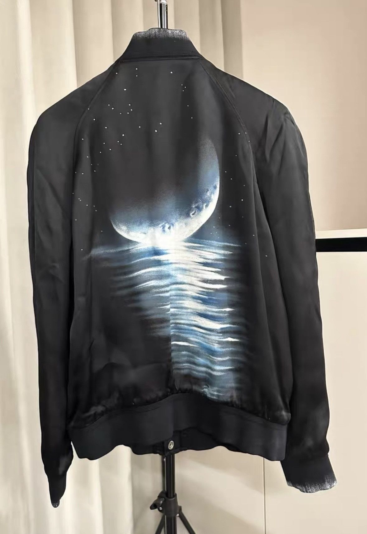 Saint Laurent Paris Saint Laurent SLP 2016FW “Moon Over the Sea” Varsity Jacket Size US L / EU 52-54 / 3 - 1 Thumbnail