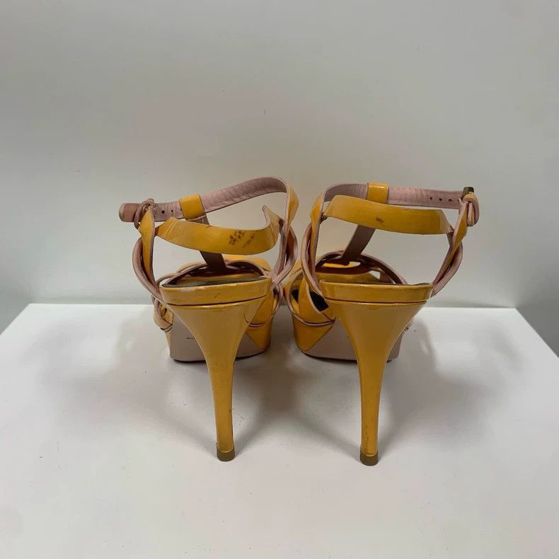 Yves Saint Laurent Yves Saint Laurent Yellow High Heels Size 37-2506 Size US 7 / IT 37 - 6 Thumbnail