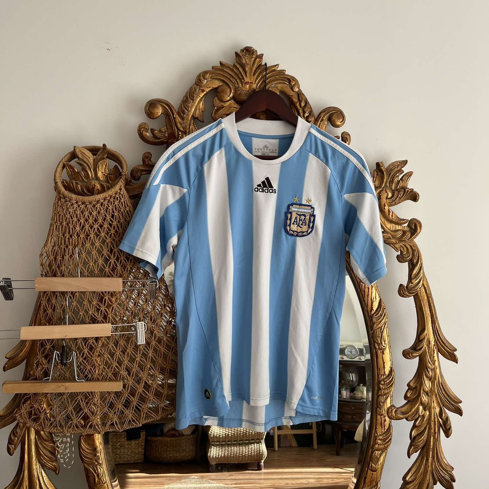 Adidas Vintage Argentina Adidas Soccer Jersey FIFA Size US S / EU 44-46 / 1 - 1 Thumbnail