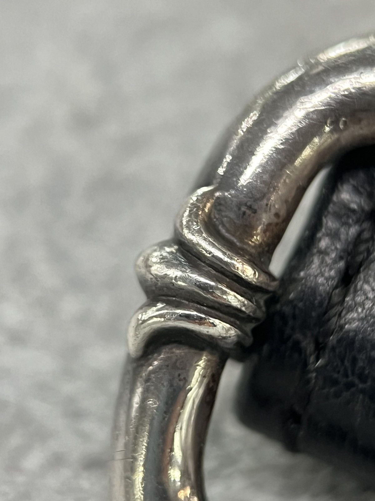 Chrome Hearts Chrome Hearts Leather Bracelet Cross Buckle 925 Size ONE SIZE - 16 Thumbnail