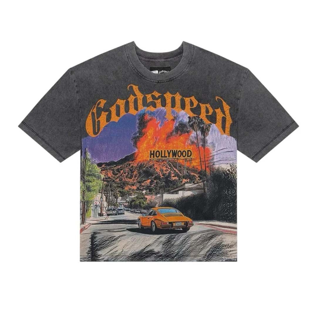 Godspeed Los Scandalous Tee Grey Wash Size US M / EU 48-50 / 2 - 1 Thumbnail