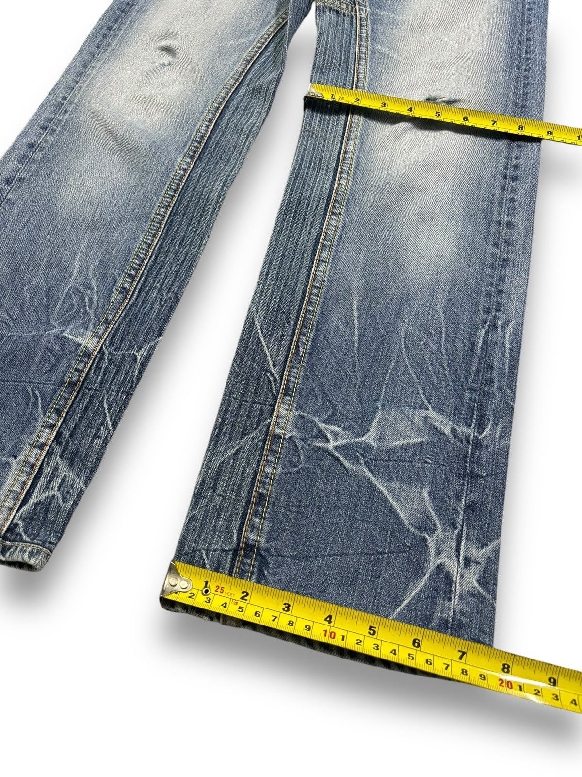 Japanese Brand Vintage Eternal Floral Cracked Washed Distressed Jeans Size US 30 / EU 46 - 16 Thumbnail