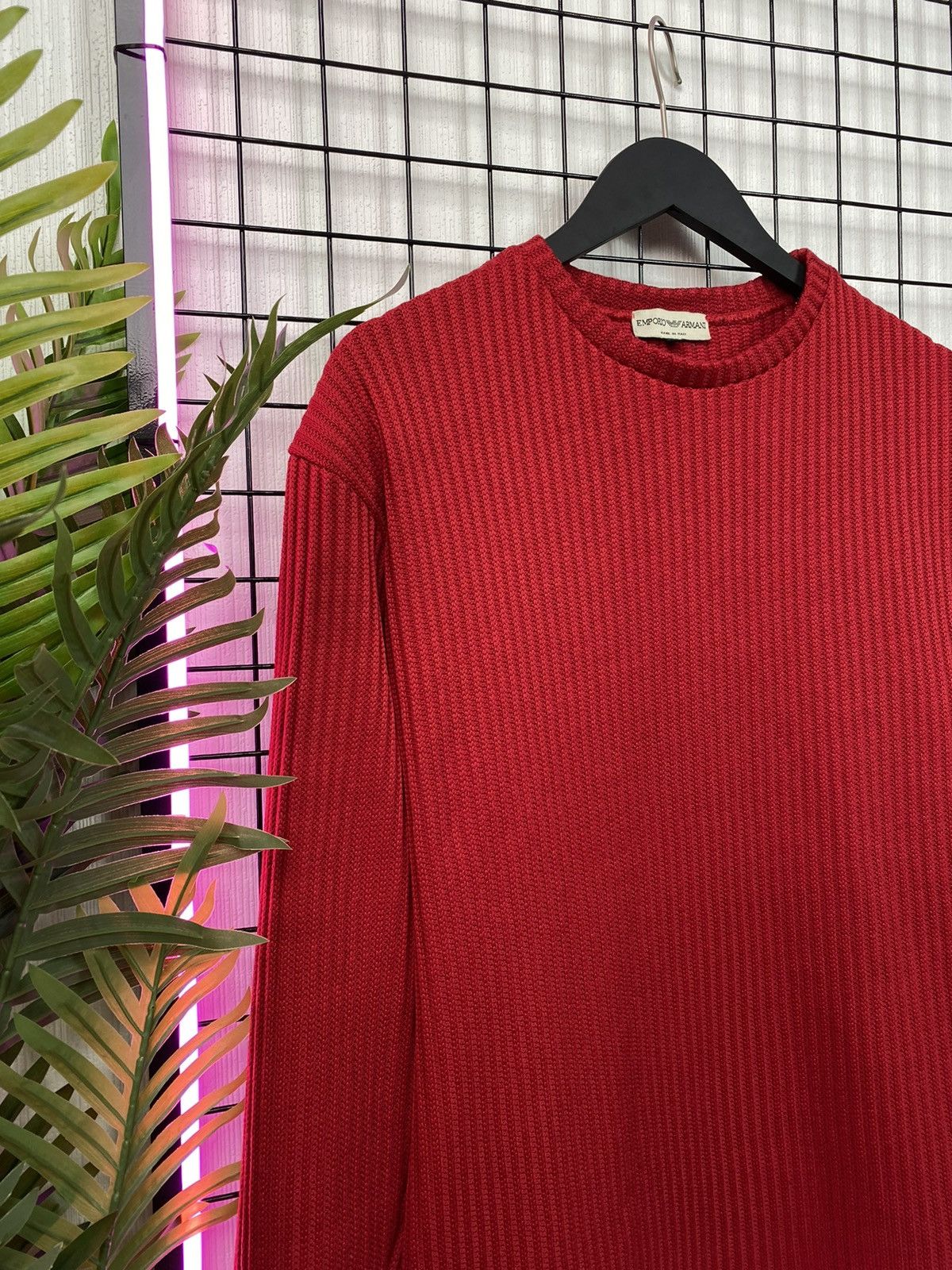 Armani × Emporio Armani Emporio Armani men sweater red XL made in italy sweatshirt Size US XL / EU 56 / 4 - 4 Thumbnail