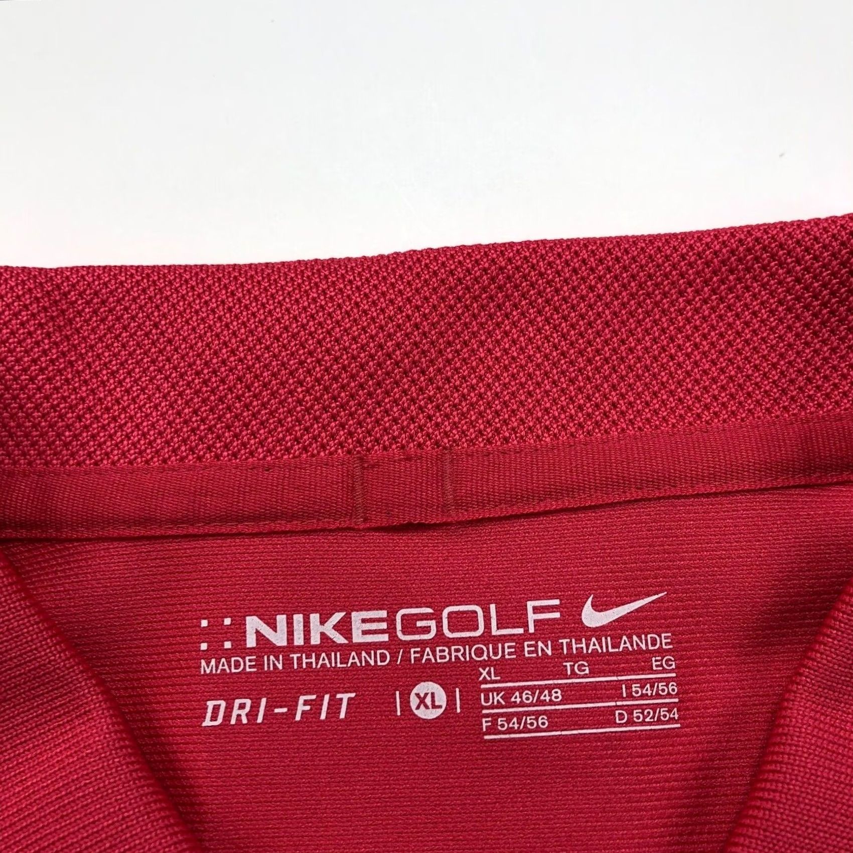 Nike Nike Dri Fit XL Mens Golf SS Button Polo Solid Shirt Pink Size US XL / EU 56 / 4 - 4 Thumbnail