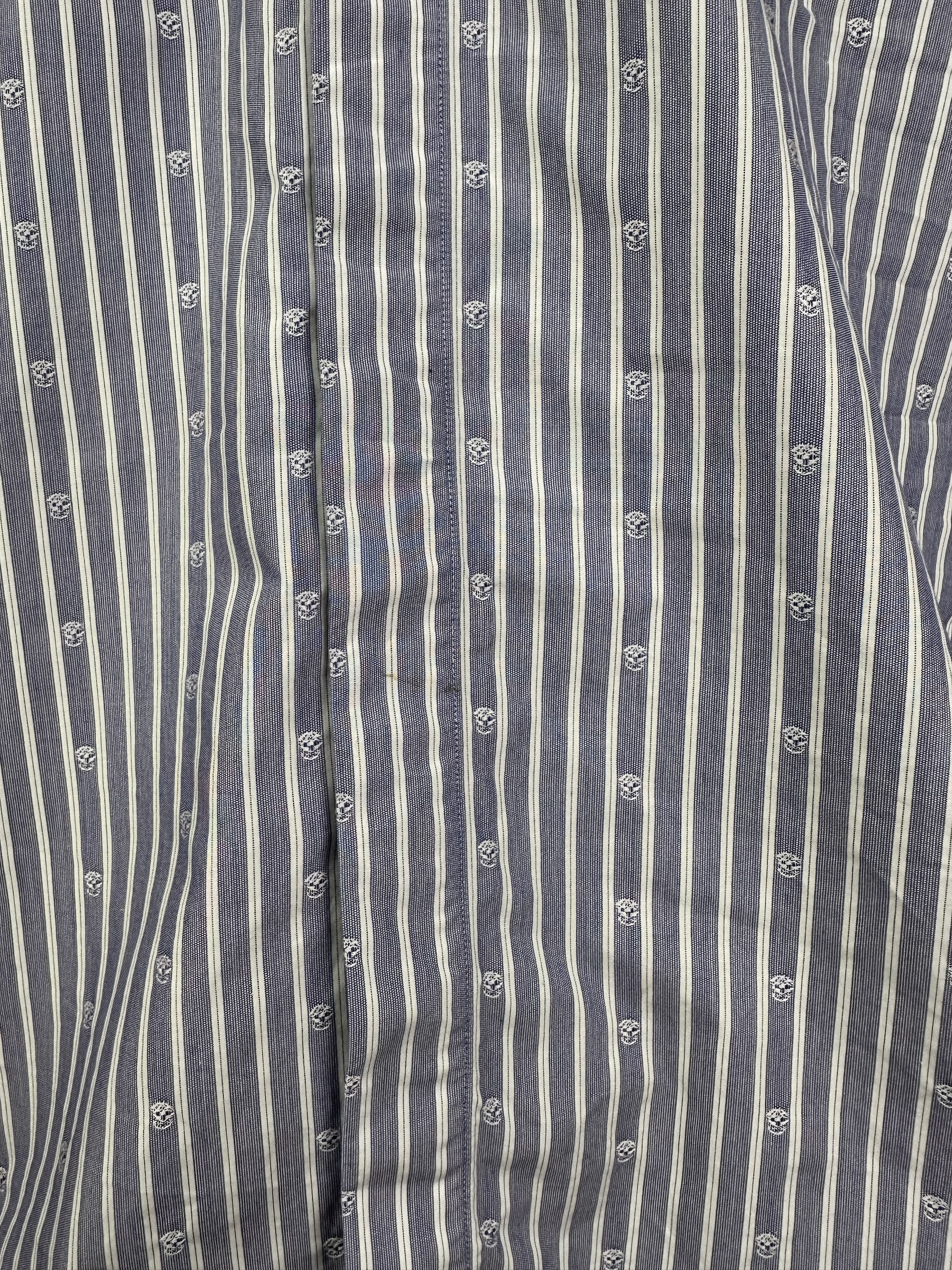 Alexander McQueen Alexander McQueen Skull Dress Shirt Long Sleeve Striped Size 48R - 5 Thumbnail