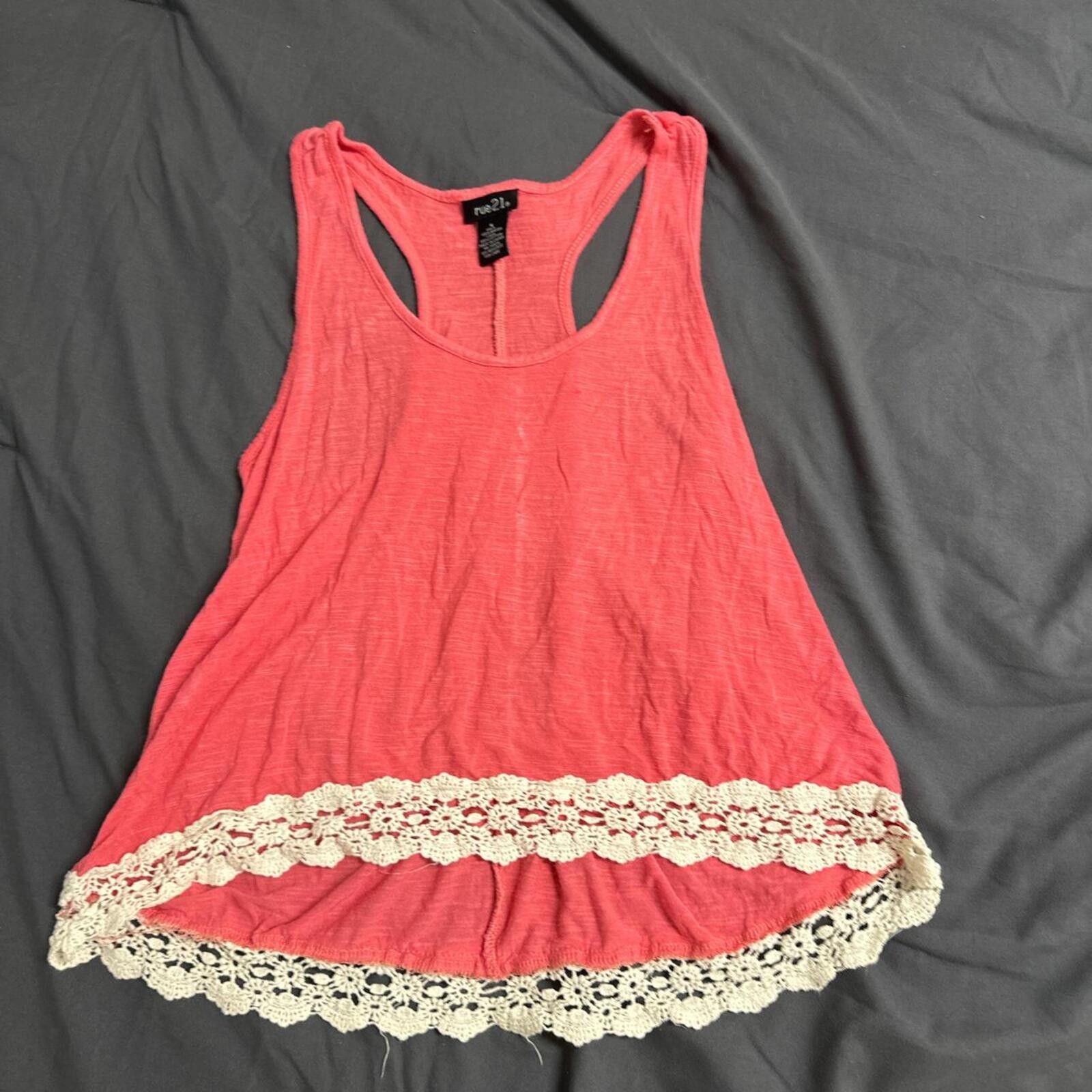 rue21 Rue 21 Women's Pink and Red Vests-tanks-cami Size S / US 4 / IT 40 - 1 Thumbnail