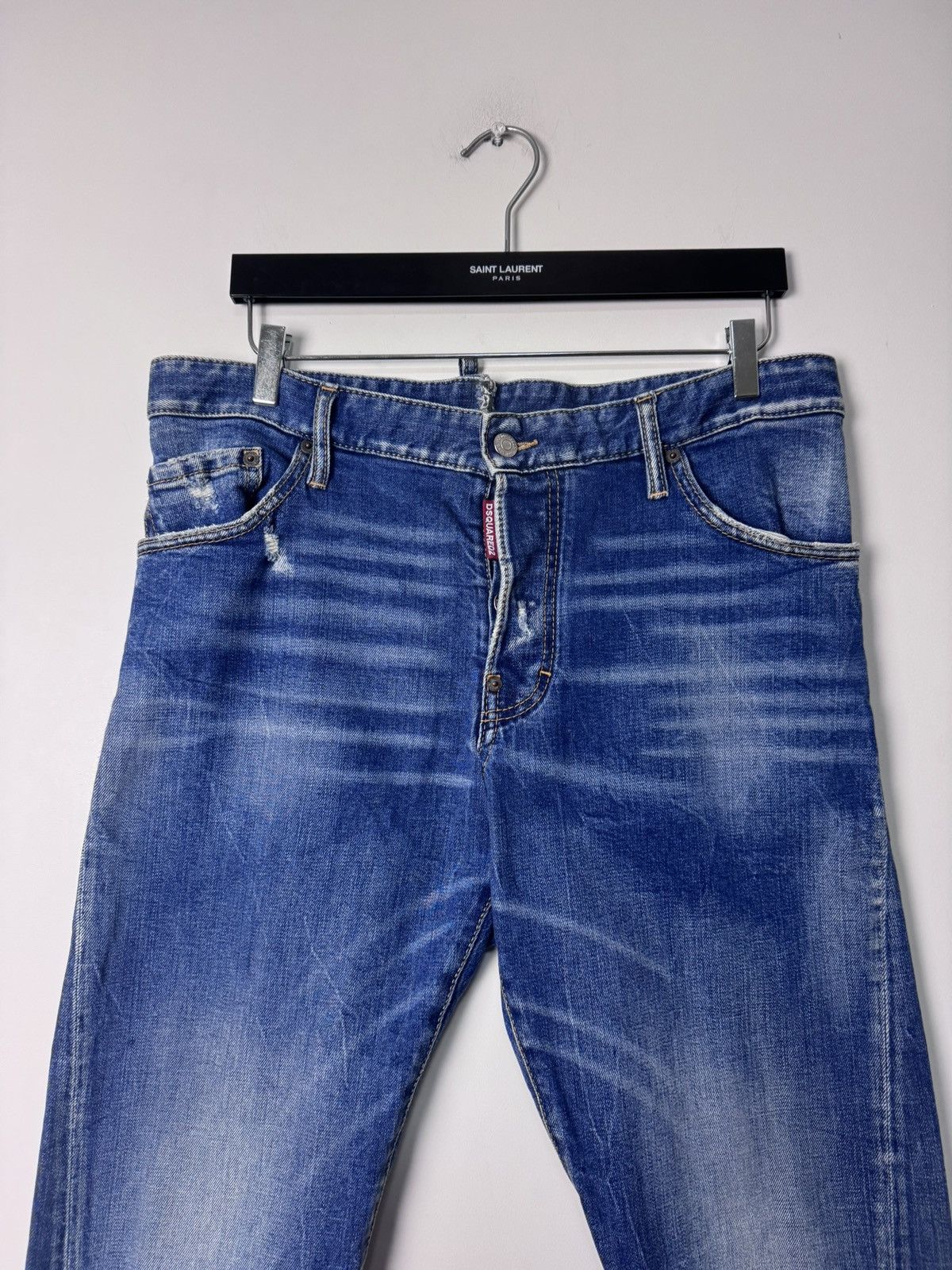 Dsquared2 00s Dsquared2 Faded Distressed Denim Jeans Size US 31 - 6 Thumbnail