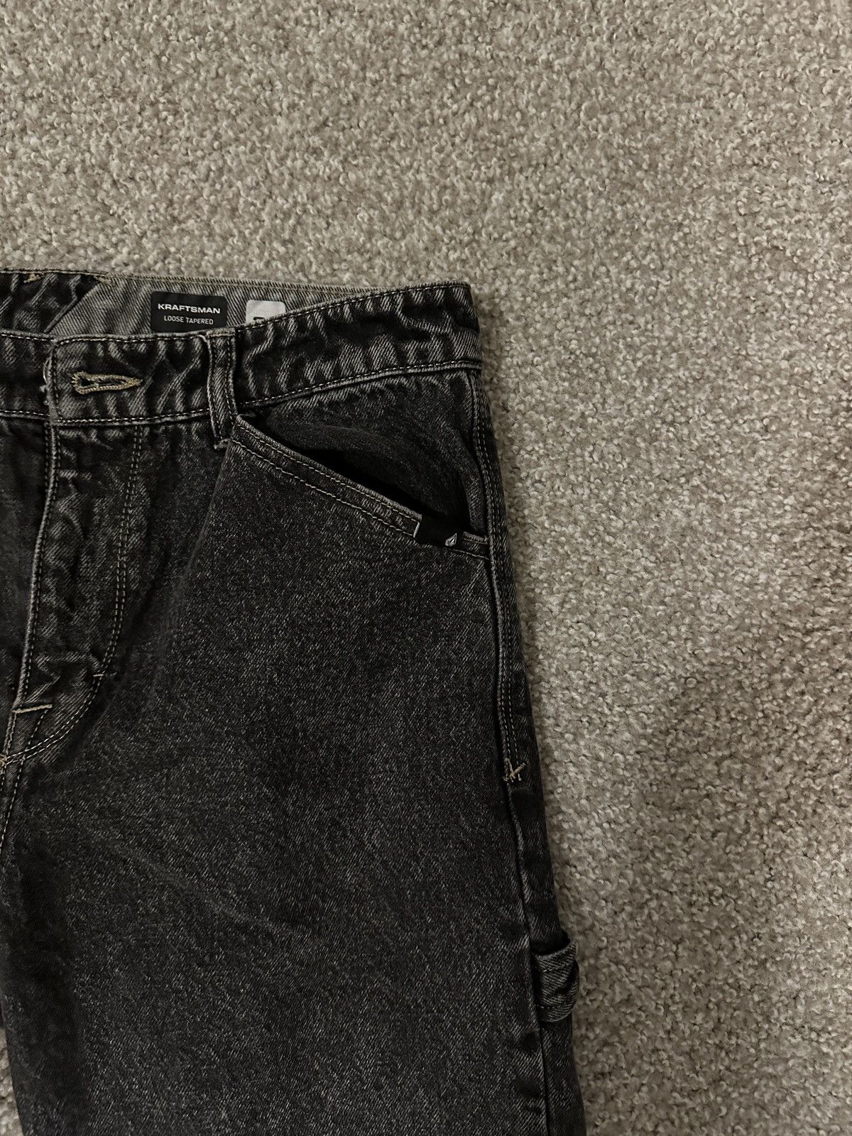 Volcom Volcom Solver Jeans Men's W30 x L31 Black Straight Skater Size US 30 / EU 46 - 3 Thumbnail