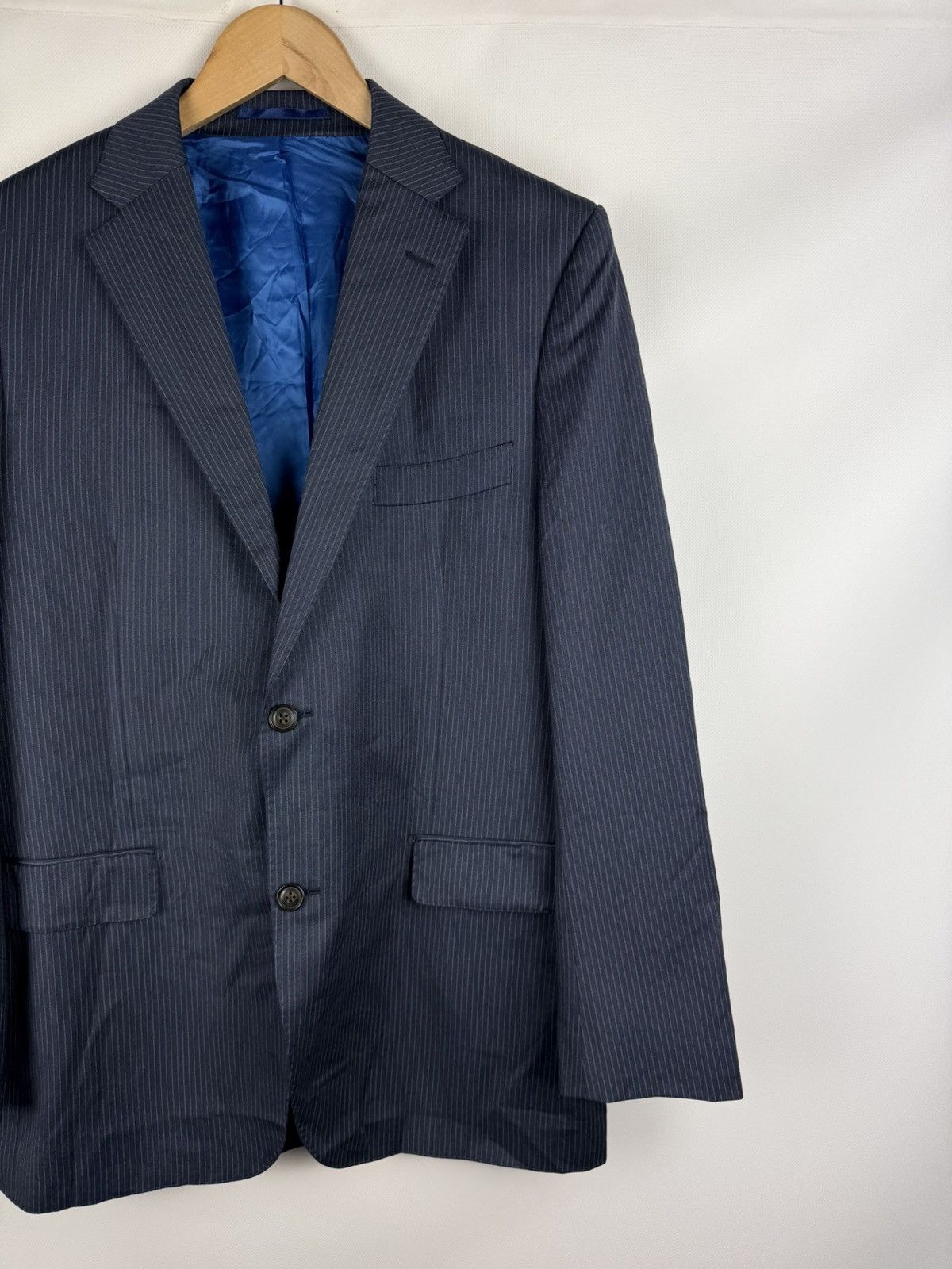 Suitsupply Suitsupply Pure Wool Men’s Striped Blazer Jacket Sportcoat Size 44R - 3 Thumbnail
