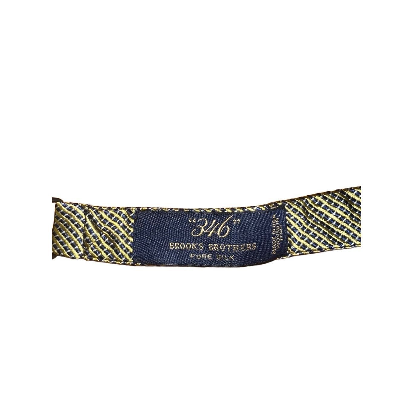 Brooks Brothers Brooks Brothers Golden Polkadot Handmade 100% Silk Bow Tie Size ONE SIZE - 2 Thumbnail
