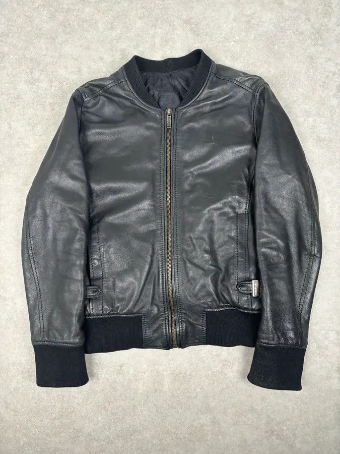 Dirk Bikkembergs AW2010 Bikkembergs Black Sheep Leather Bomber Jacket Size US S / EU 44-46 / 1 - 1 Thumbnail