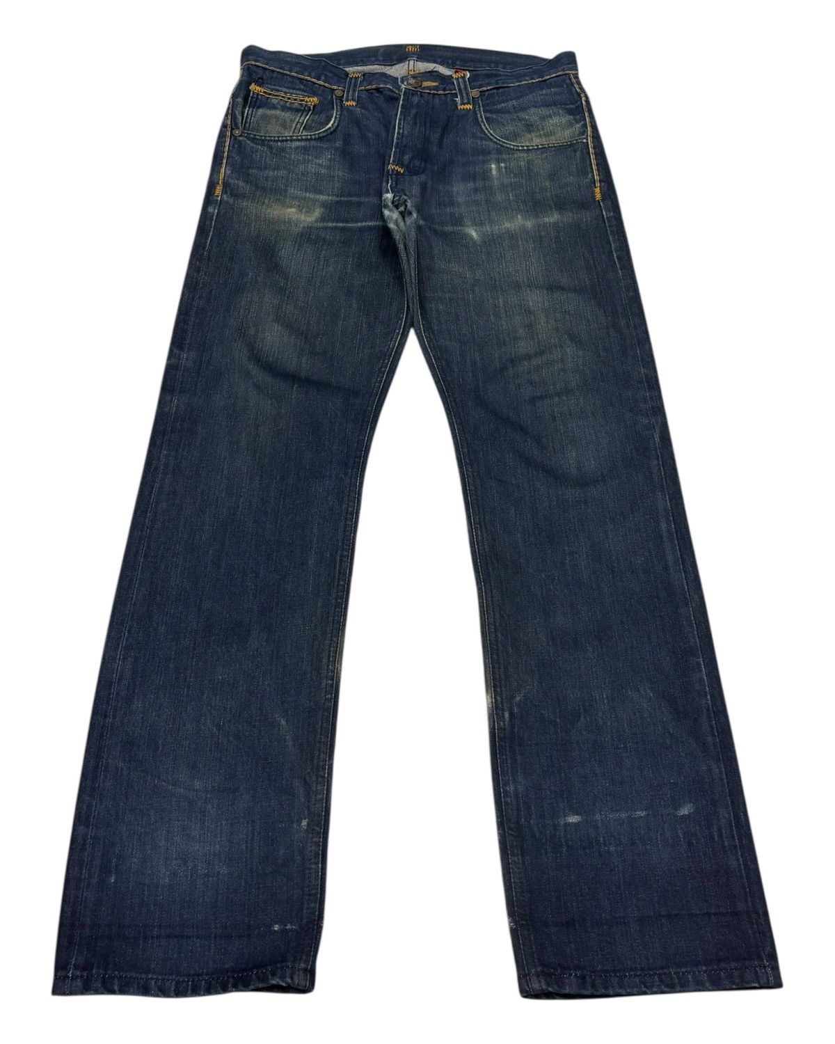 Kapital Vintage Rapanui Distressed Denim Jeans Size US 34 / EU 50 - 1 Thumbnail