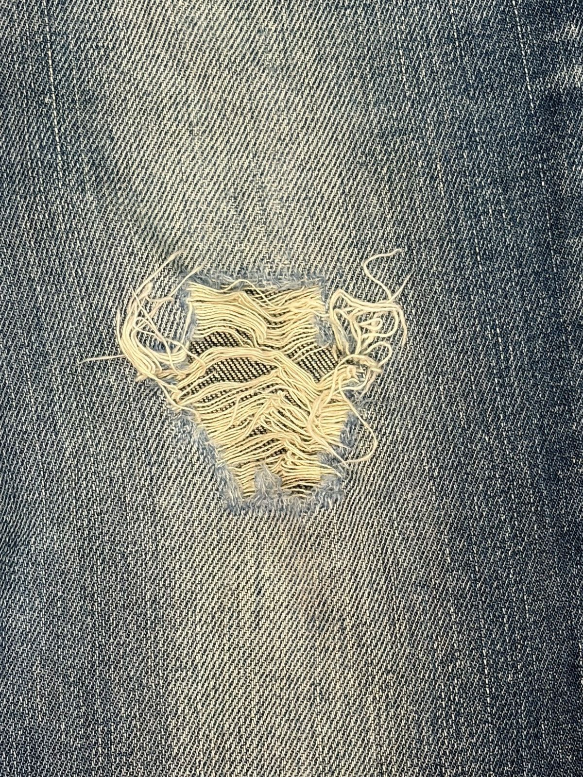 Levi's Vintage 90s Levis 566 Distress Low Rise Flare Jeans Size 27" / US 4 / IT 40 - 3 Thumbnail