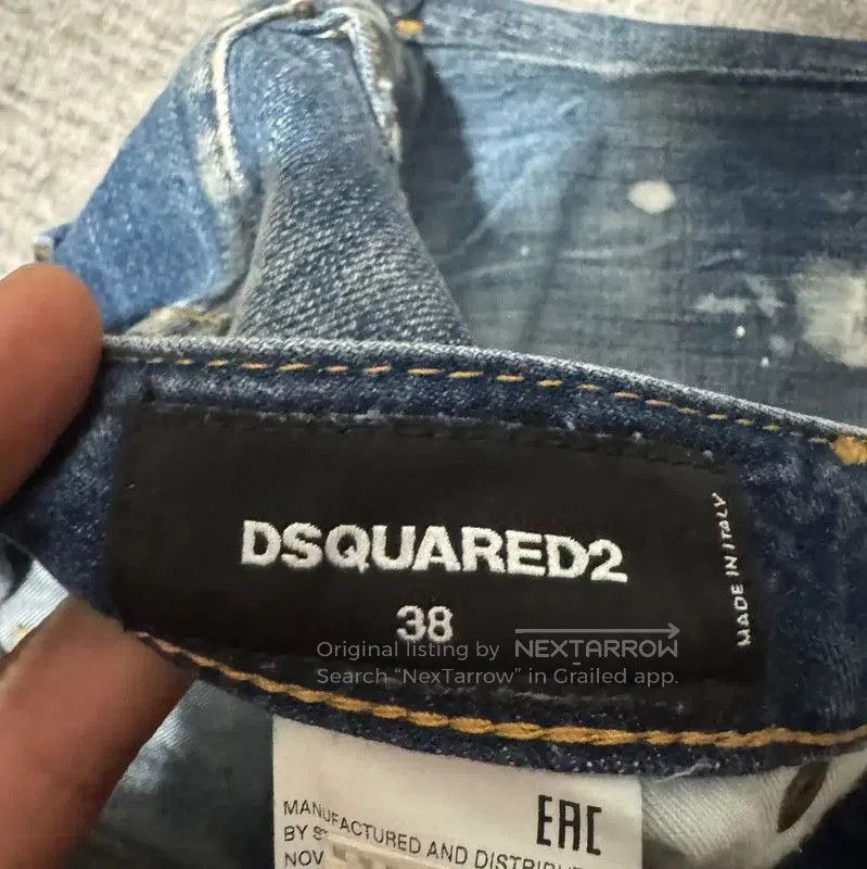 Dsquared2 DSQUARED2 Light Blue Cotton Embroidered Casual Pants . Size US 30 / EU 46 - 4 Thumbnail