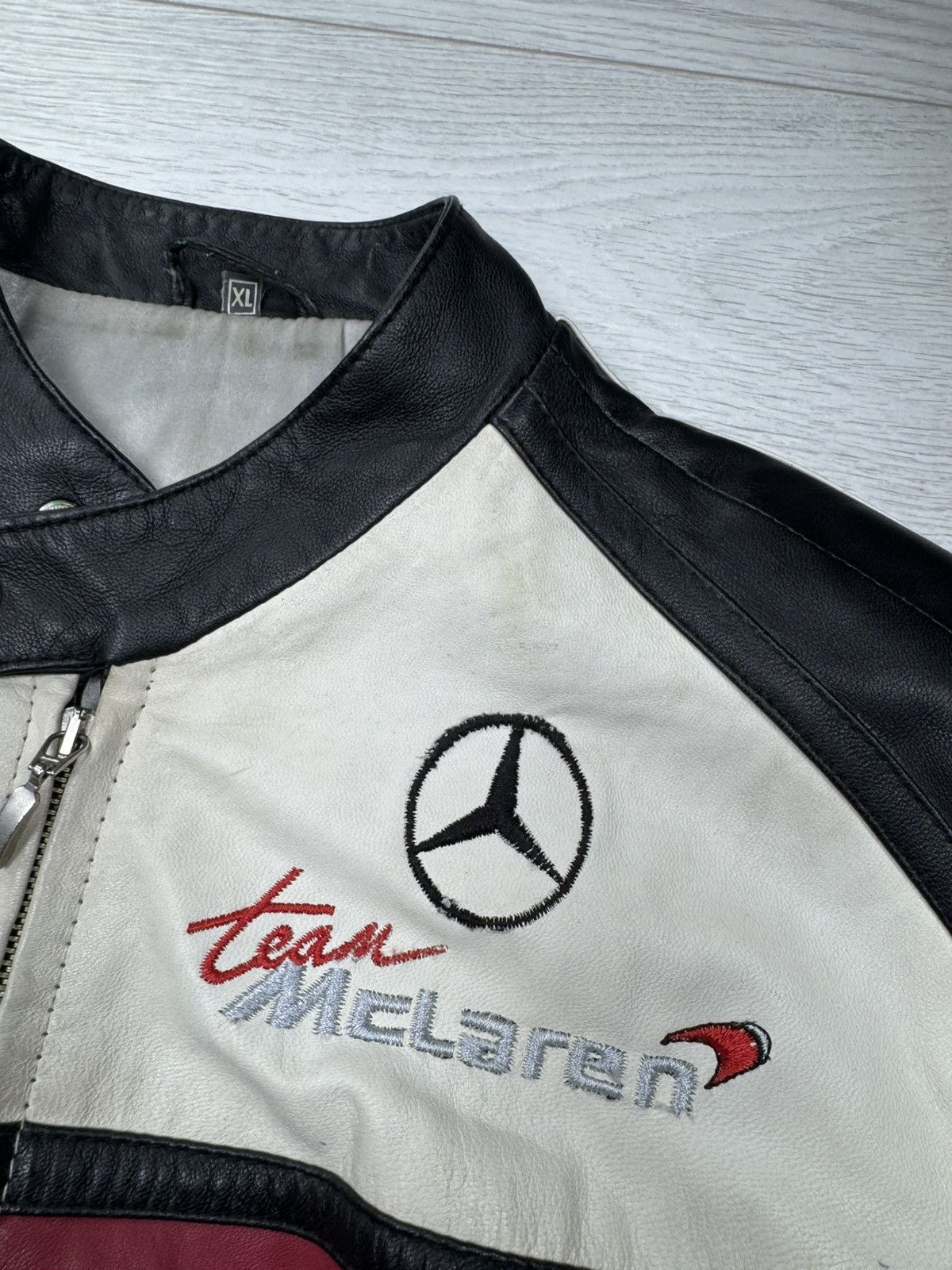 Mercedes-Benz Vintage Mercedes-Benz West Leather Jacket,McLaren Team Size US XL / EU 56 / 4 - 4 Thumbnail