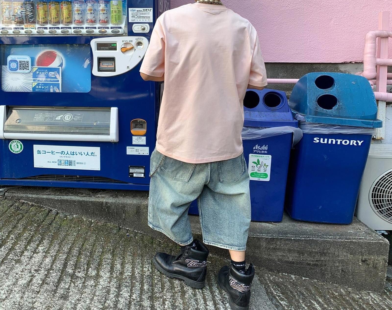 Other Distressed Carpenter Jorts, Baggy Long Shorts Size US 30 / EU 46 - 4 Thumbnail