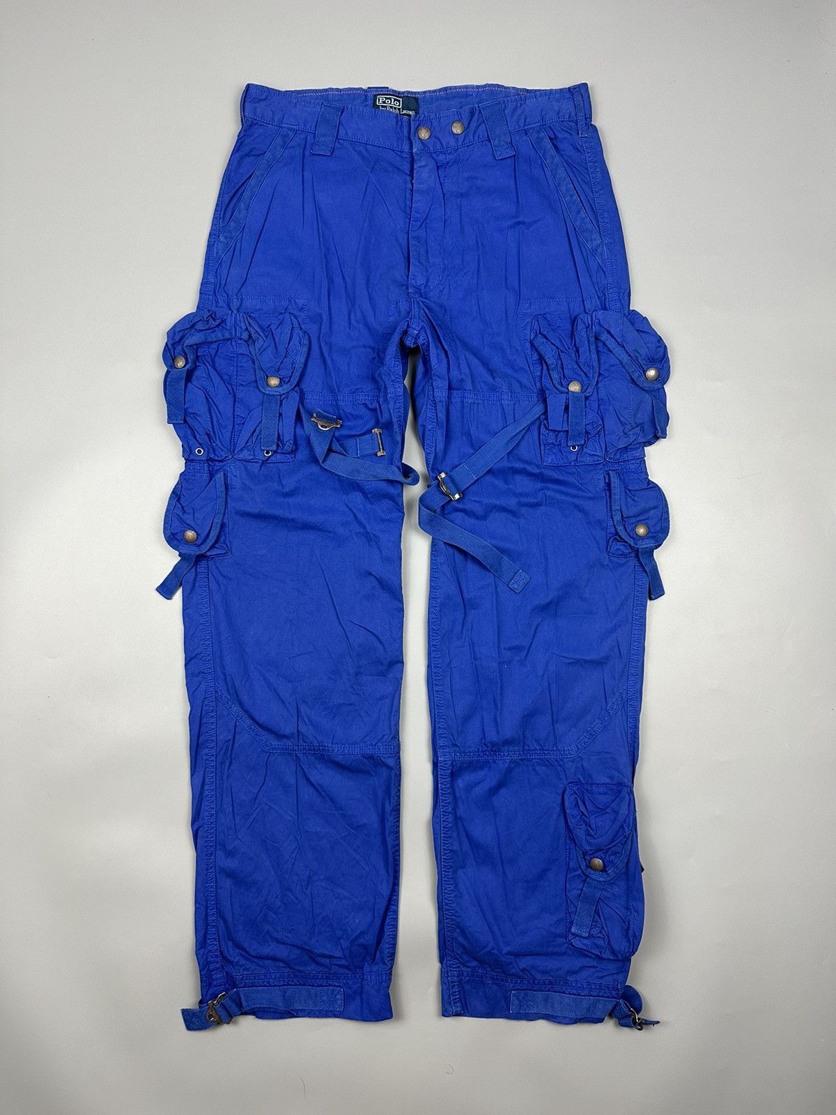 Polo Ralph Lauren × Vintage 🔥Rare🔥 Polo Ralph Lauren Bondage Multi Pocket Cargo Pants Size US 33 - 1 Thumbnail
