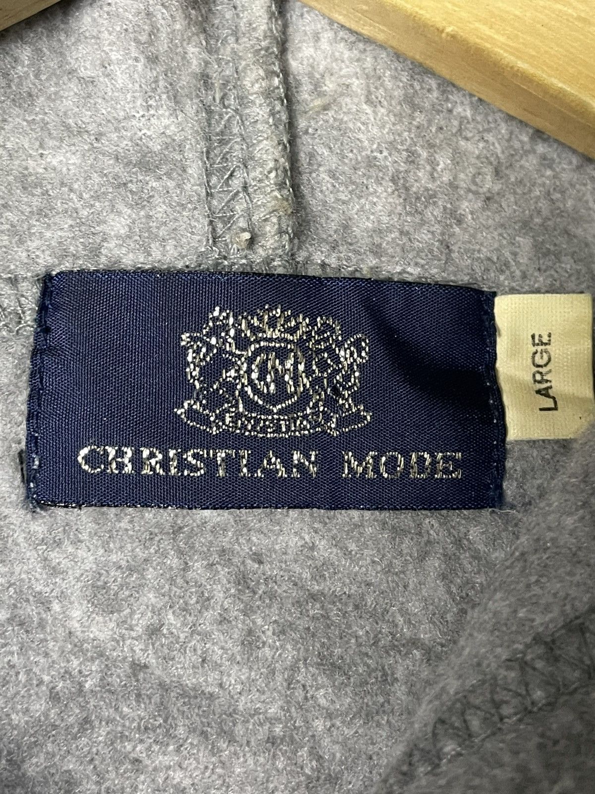 Japanese Brand × Vintage Christian Mode Embroidered Big Logo Hoodies (70) Size US L / EU 52-54 / 3 - 10 Thumbnail
