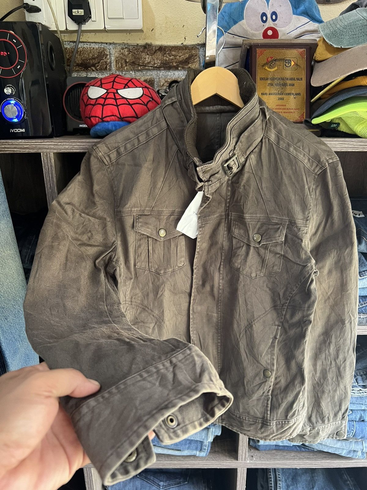 Michel Klein 🔥Klein Plus Homme Army Green Jacket Size US S / EU 44-46 / 1 - 9 Thumbnail