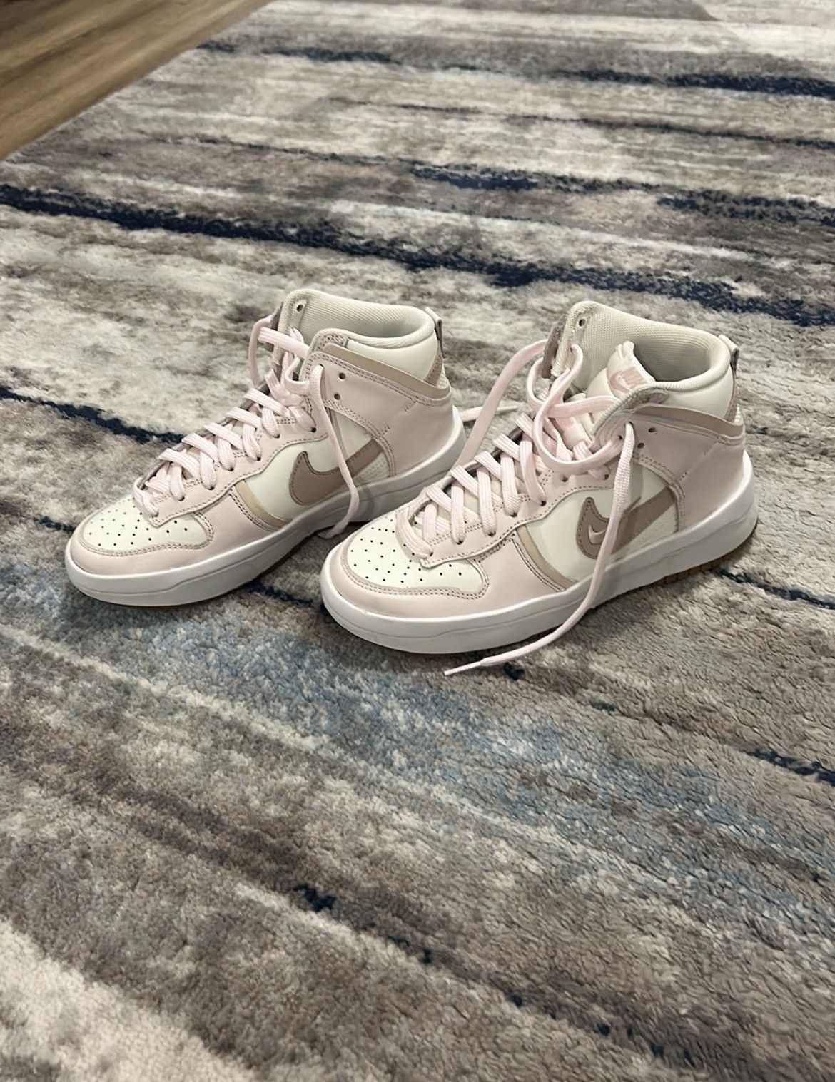 Nike Nike Dunk High Up-Soft Pink Size US 6 / IT 36 - 4 Thumbnail