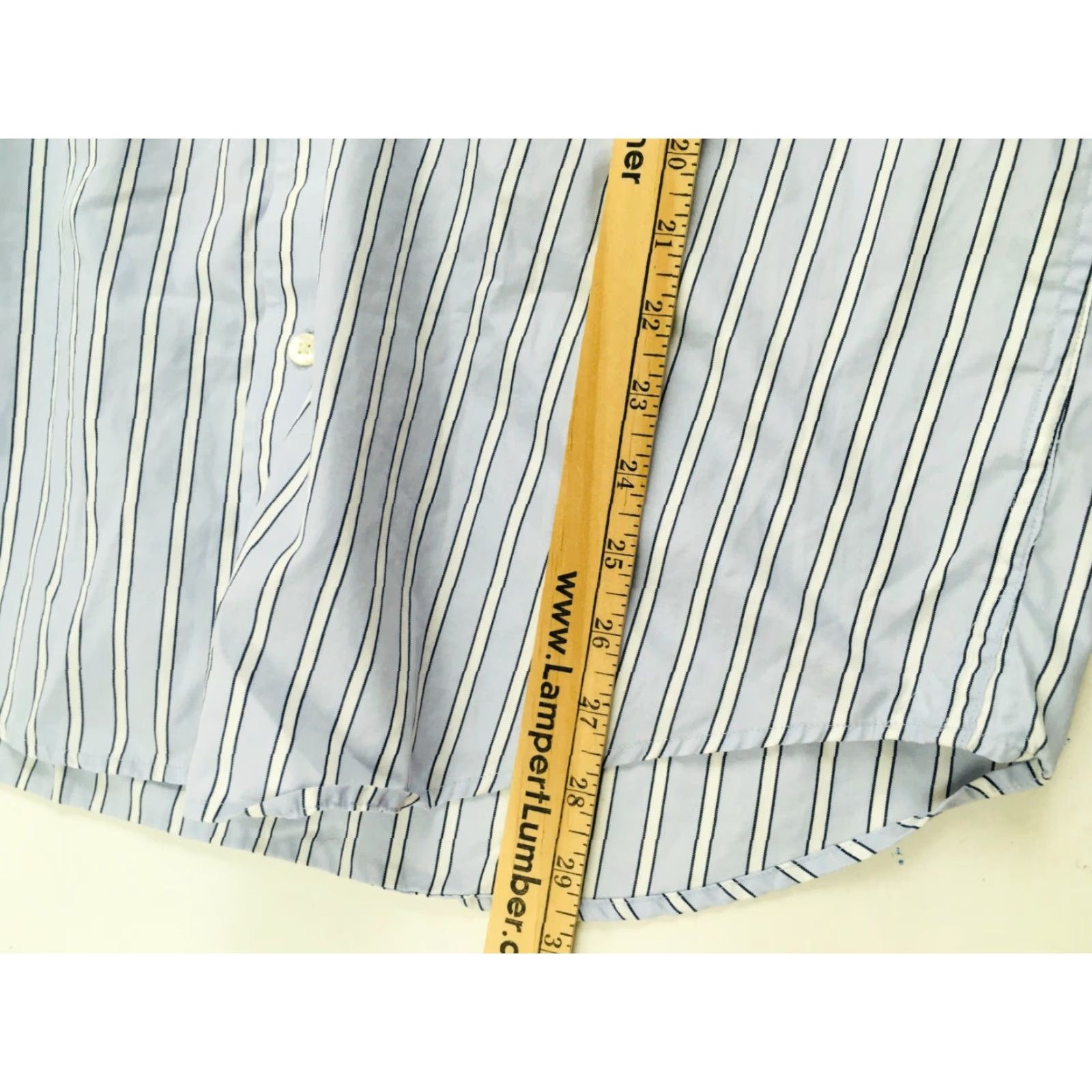 Gap Gap Shirt Men’s Size Large 16-16.5 Blue Classic Button Up Striped Long Sleeve Size US L / EU 52-54 / 3 - 5 Thumbnail