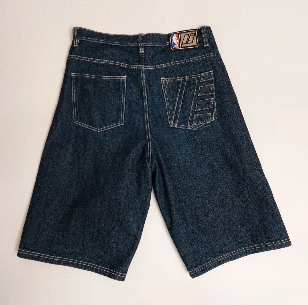 NBA 90s NBA UNK Denim Jeans Shorts Size US 34 / EU 50 - 3 Thumbnail