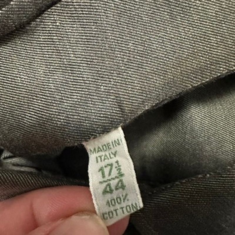 Luigi Borrelli Borrelli green gray button down size 17.5 Size US XL / EU 56 / 4 - 6 Thumbnail
