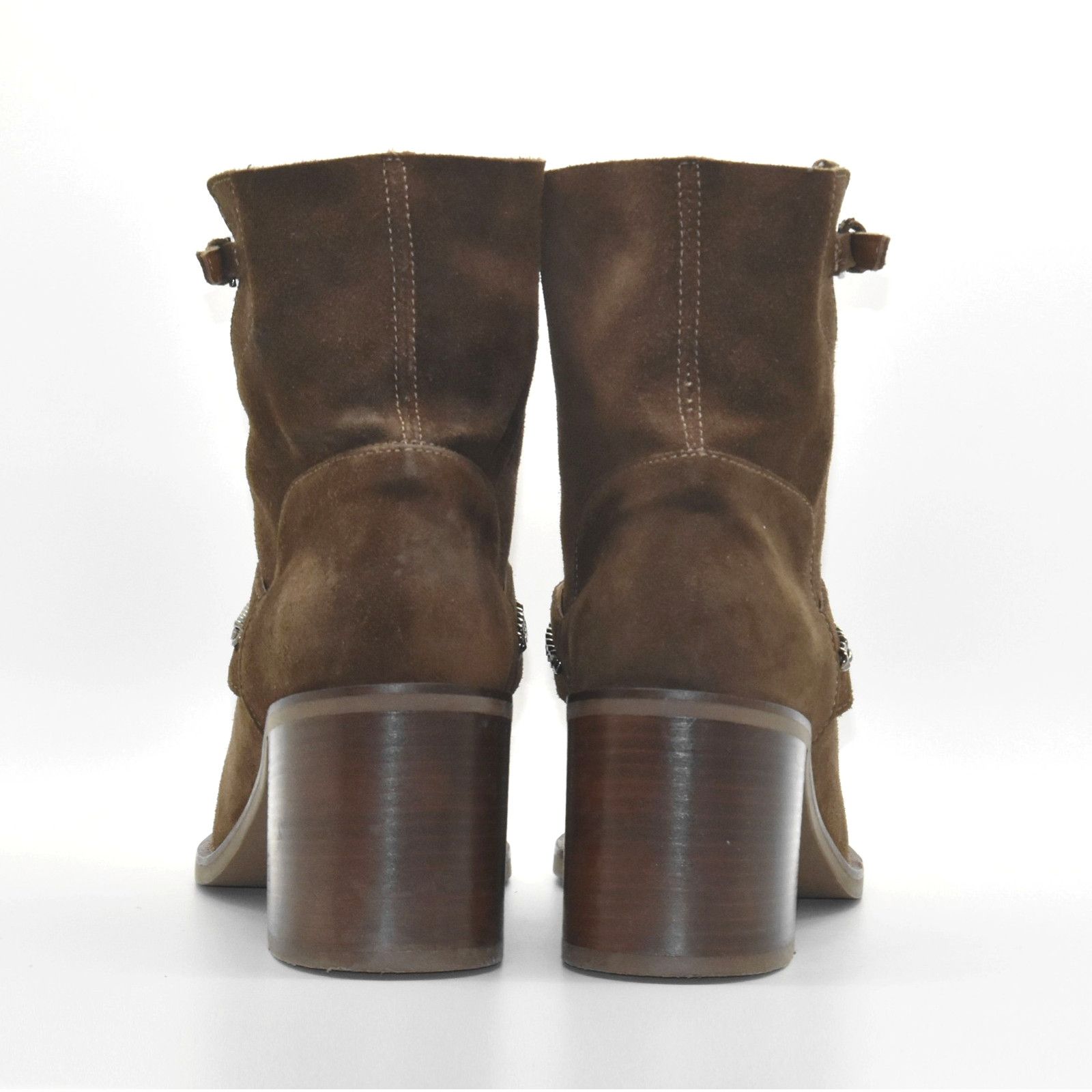 Aquatalia AQUATALIA Elisha Brown Suede Ankle Bootie Shoes Size 8 Size US 8 / IT 38 - 6 Thumbnail