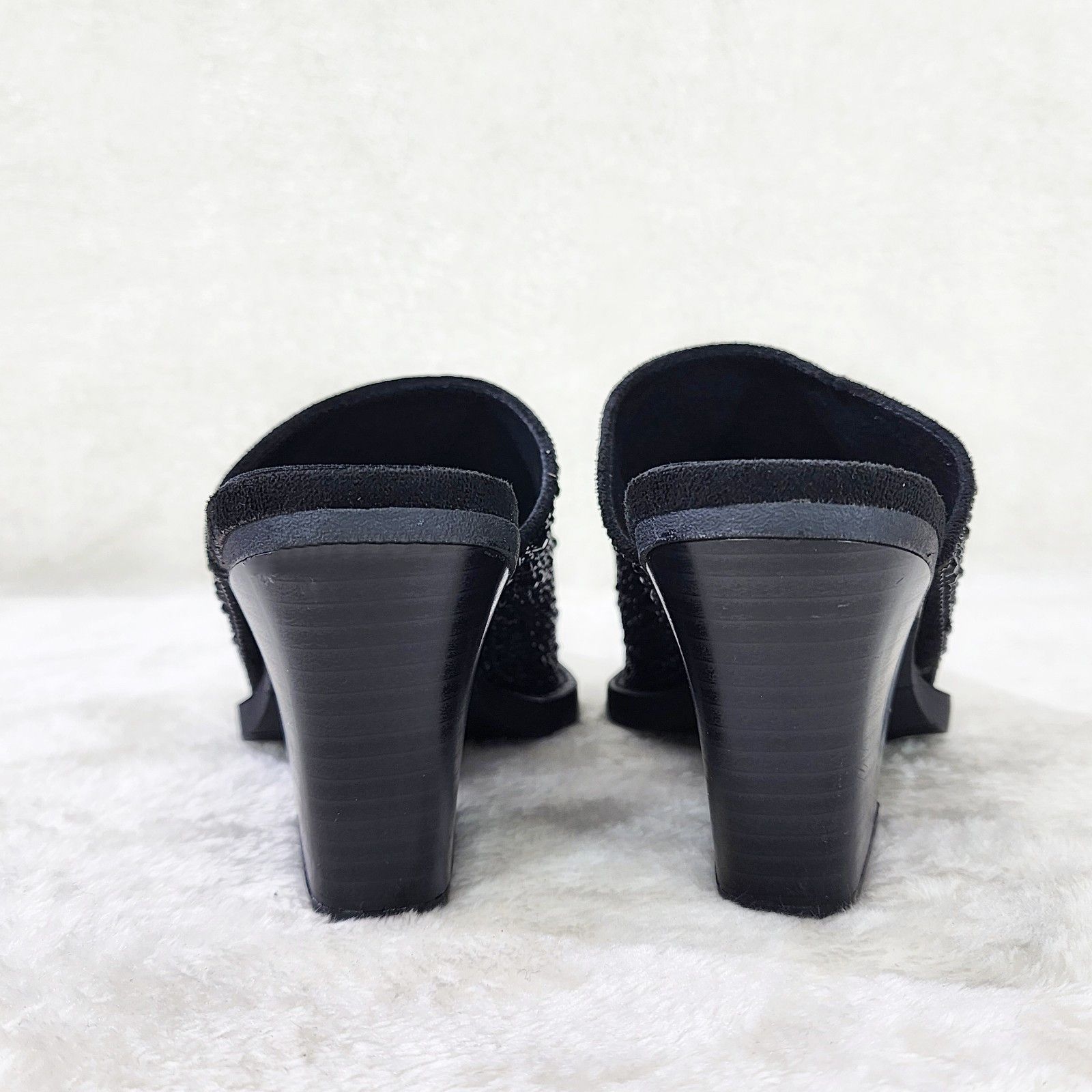 Other Vibes Western Cowgirl Slip On Shoes Mules / Clogs Black Rhin Size US 7.5 / IT 37.5 - 4 Thumbnail