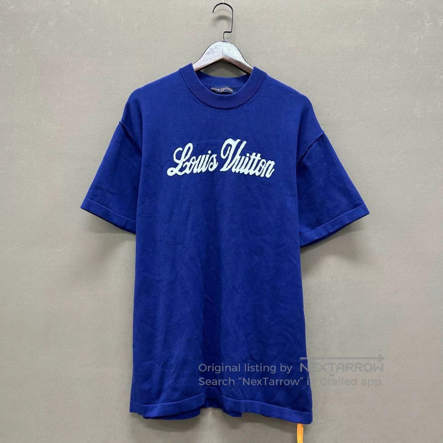 Louis Vuitton Louis Vuitton Blue Knit Logo T-shirt. Size US S / EU 44-46 / 1 - 1 Thumbnail