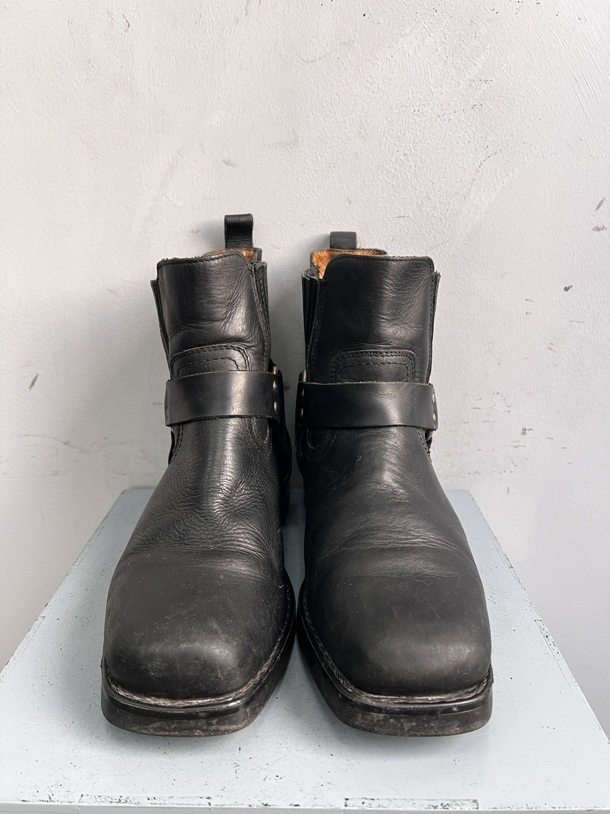 Wrangler Wrangler black leather guidi boots vintage biker style Size US 10 / EU 43 - 3 Thumbnail