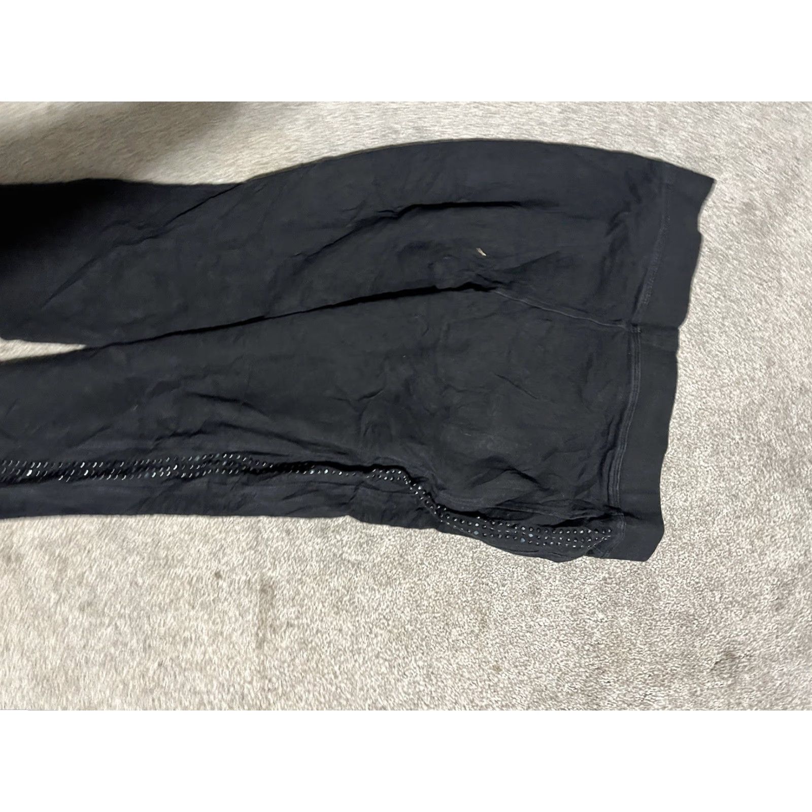 Express Express Leggings Women Black Medium Ankle Stretch Studded Activewear Pants Size 32" / US 10 / IT 46 - 4 Thumbnail