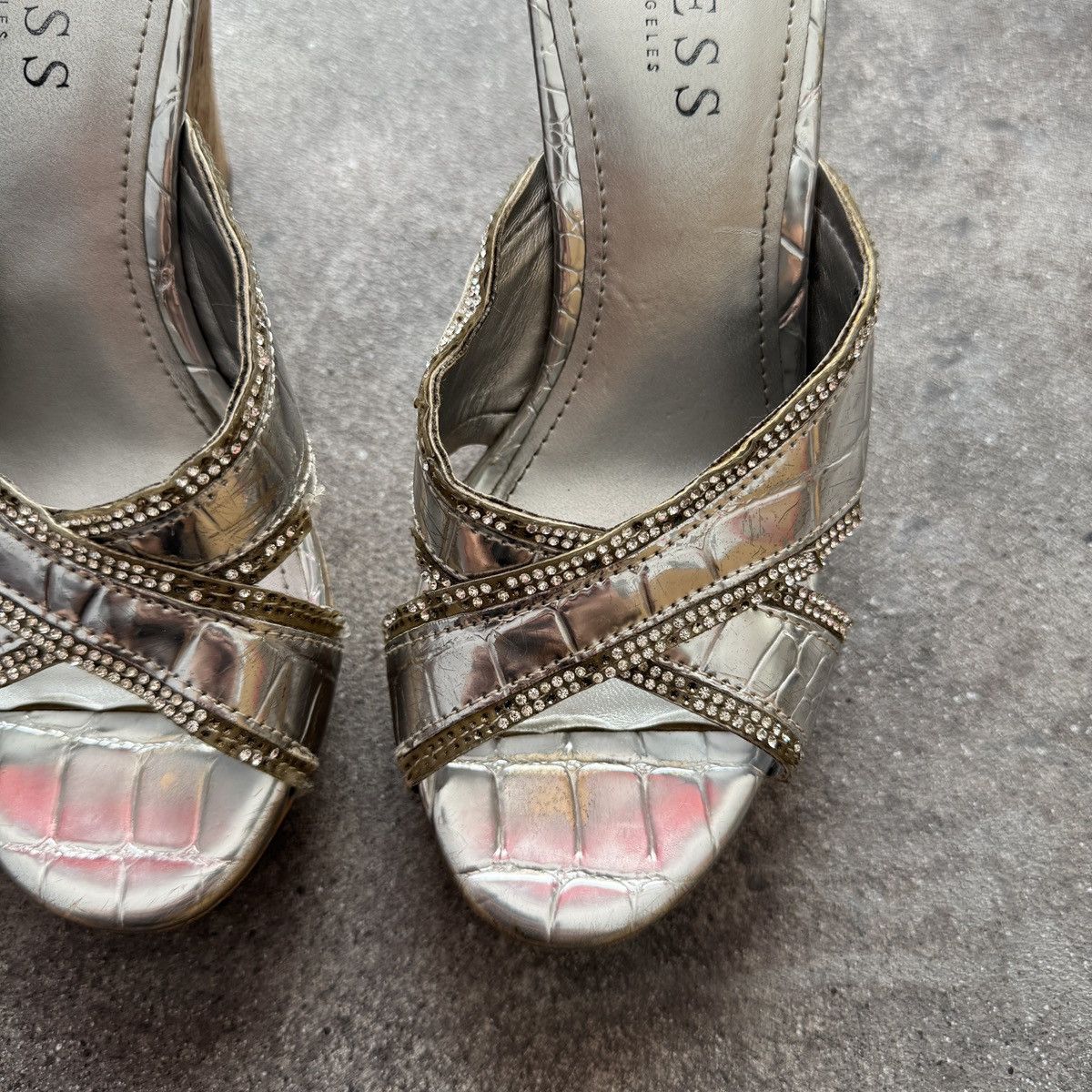 Guess Guess Vintage Wedge Sandals Platform Y2K Glam Heels Size US 6 / IT 36 - 7 Thumbnail