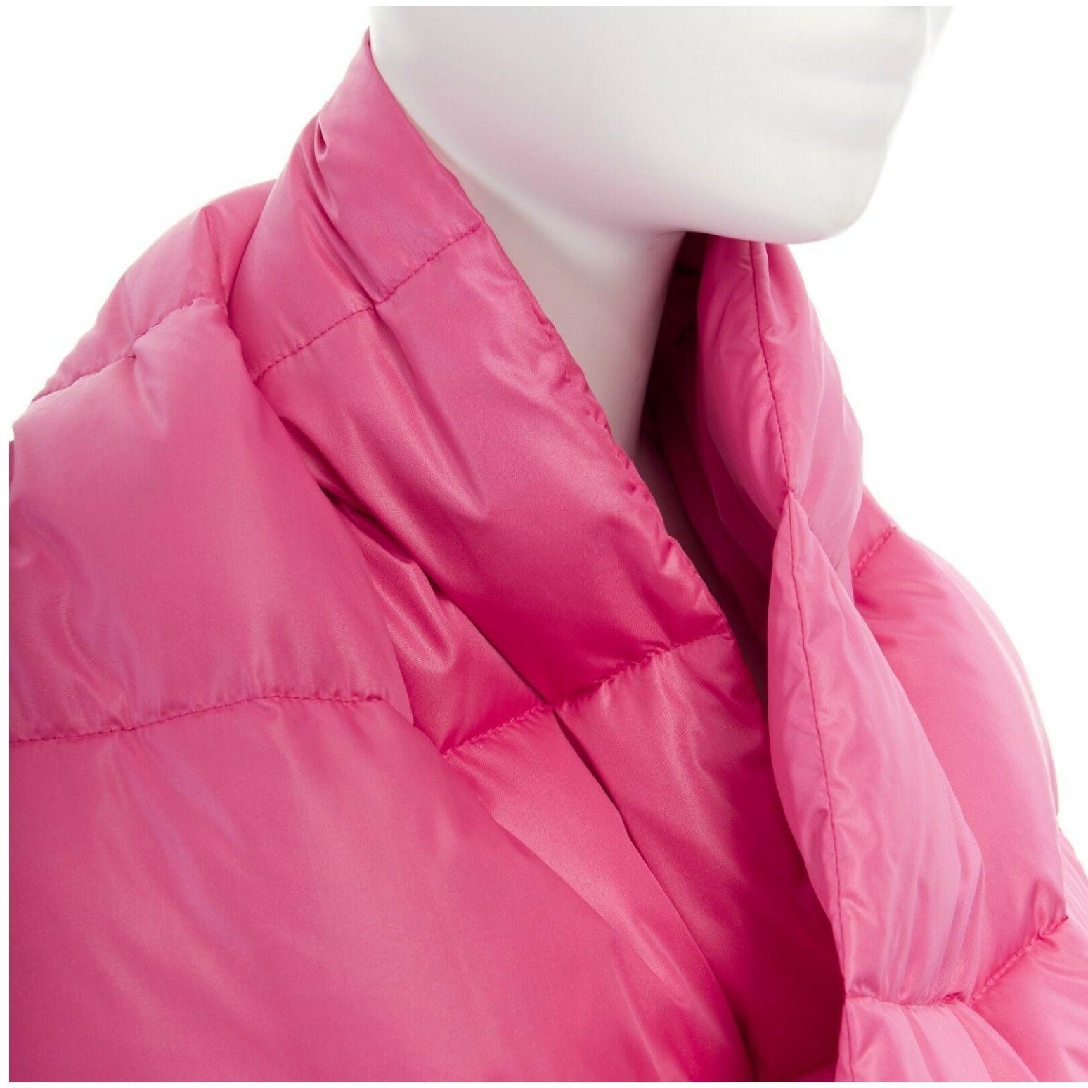 Balenciaga 🔴 Balenciaga Puffer Down Scarf - Pink Size ONE SIZE - 9 Thumbnail