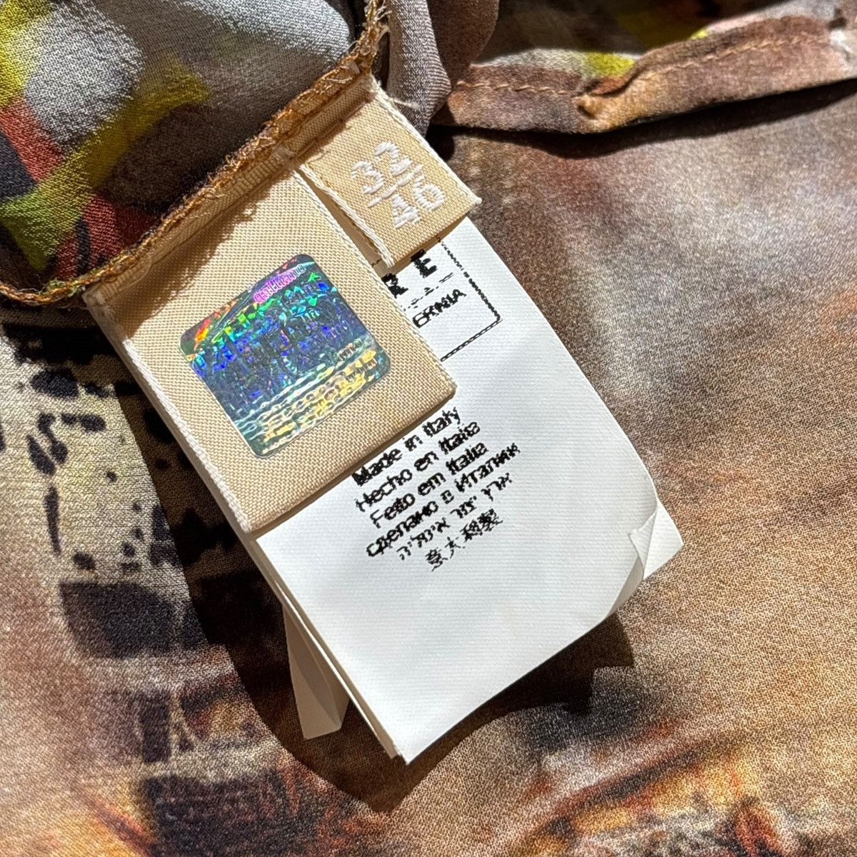 John Galliano Graphic silk runway button down Size L / US 10 / IT 46 - 3 Thumbnail