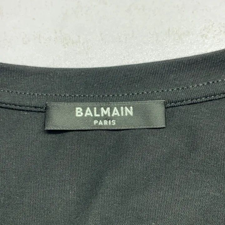 Balmain Balmain FW21 Black Short Sleeve T-Shirt -2507 Size M / US 6-8 / IT 42-44 - 4 Thumbnail