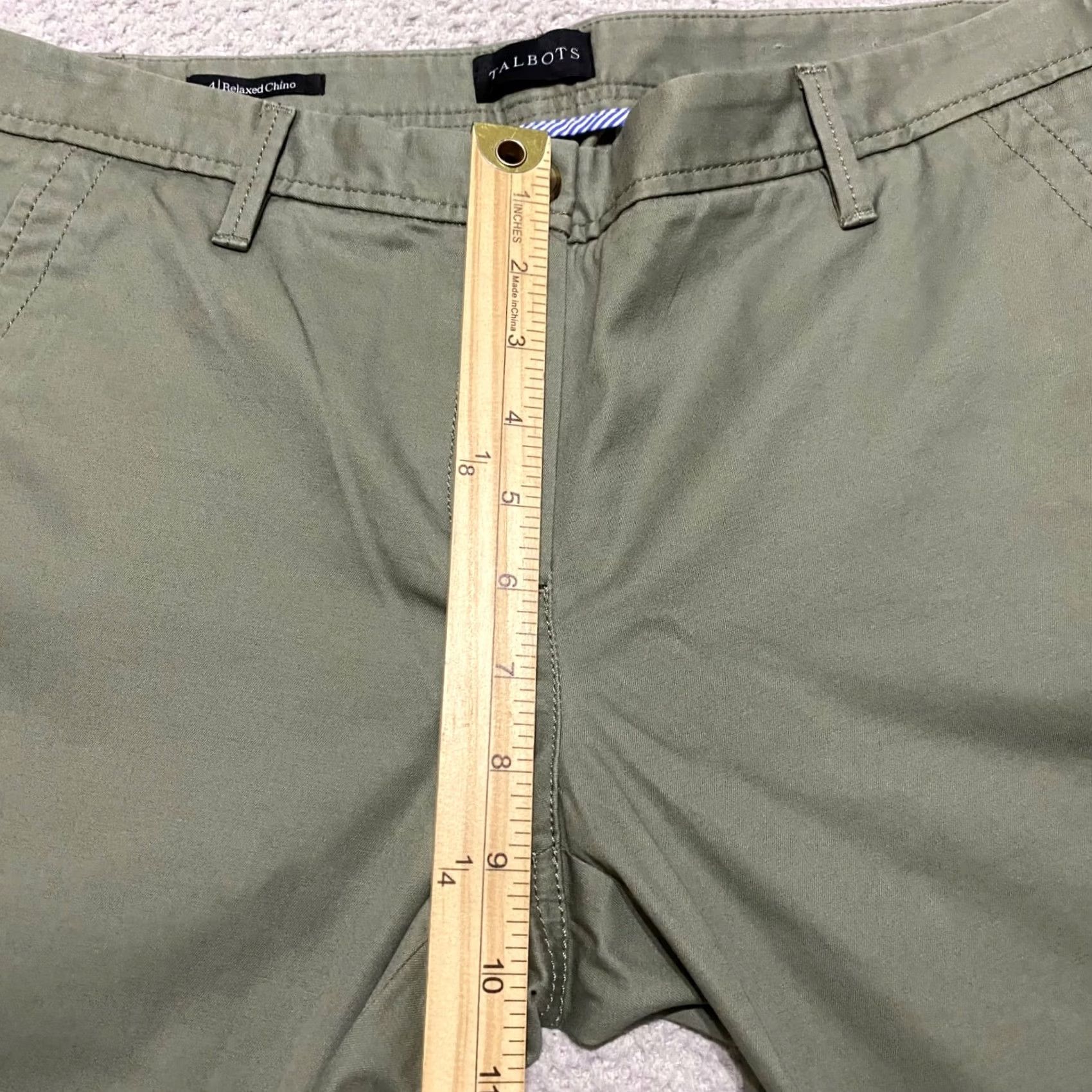 Talbots Talbots Womens Pants Green sz 4 Chino Business Casual Mid Rise Straight Relaxed Size 27" / US 4 / IT 40 - 7 Thumbnail