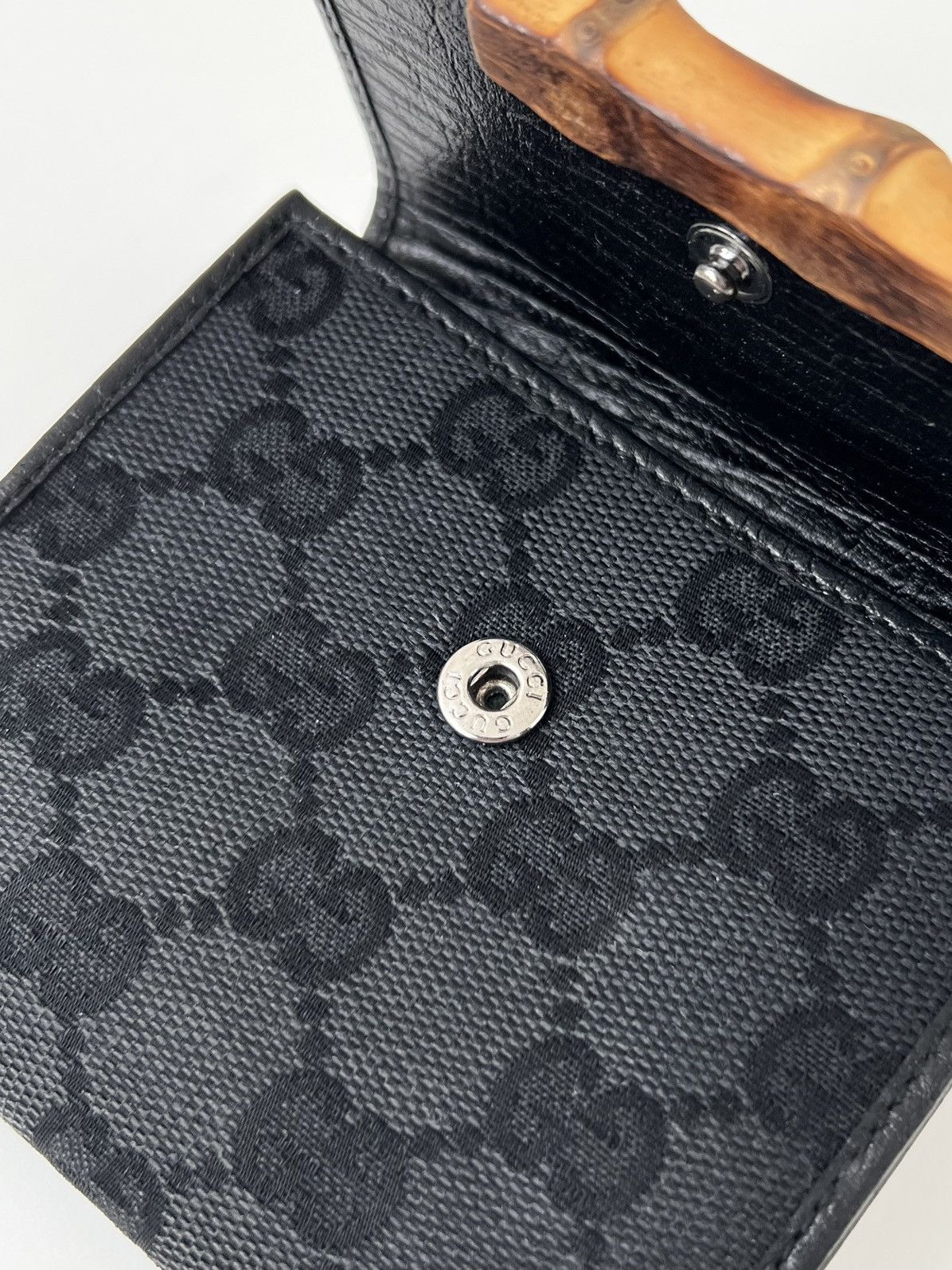 Gucci Gucci GG Monogram Bamboo Canvas/Leather Wallet Size ONE SIZE - 5 Thumbnail