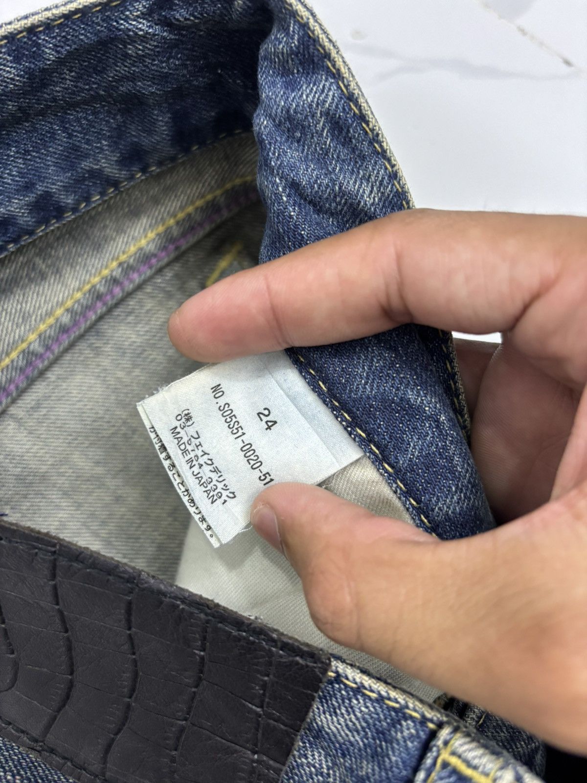 If Six Was Nine × Japanese Brand × Le Grande Bleu (L.G.B.) 🔥FLARE JEANS MADE IN JAPAN SLY BLUE BOOTCUT DENIM Size 27" / US 4 / IT 40 - 11 Thumbnail