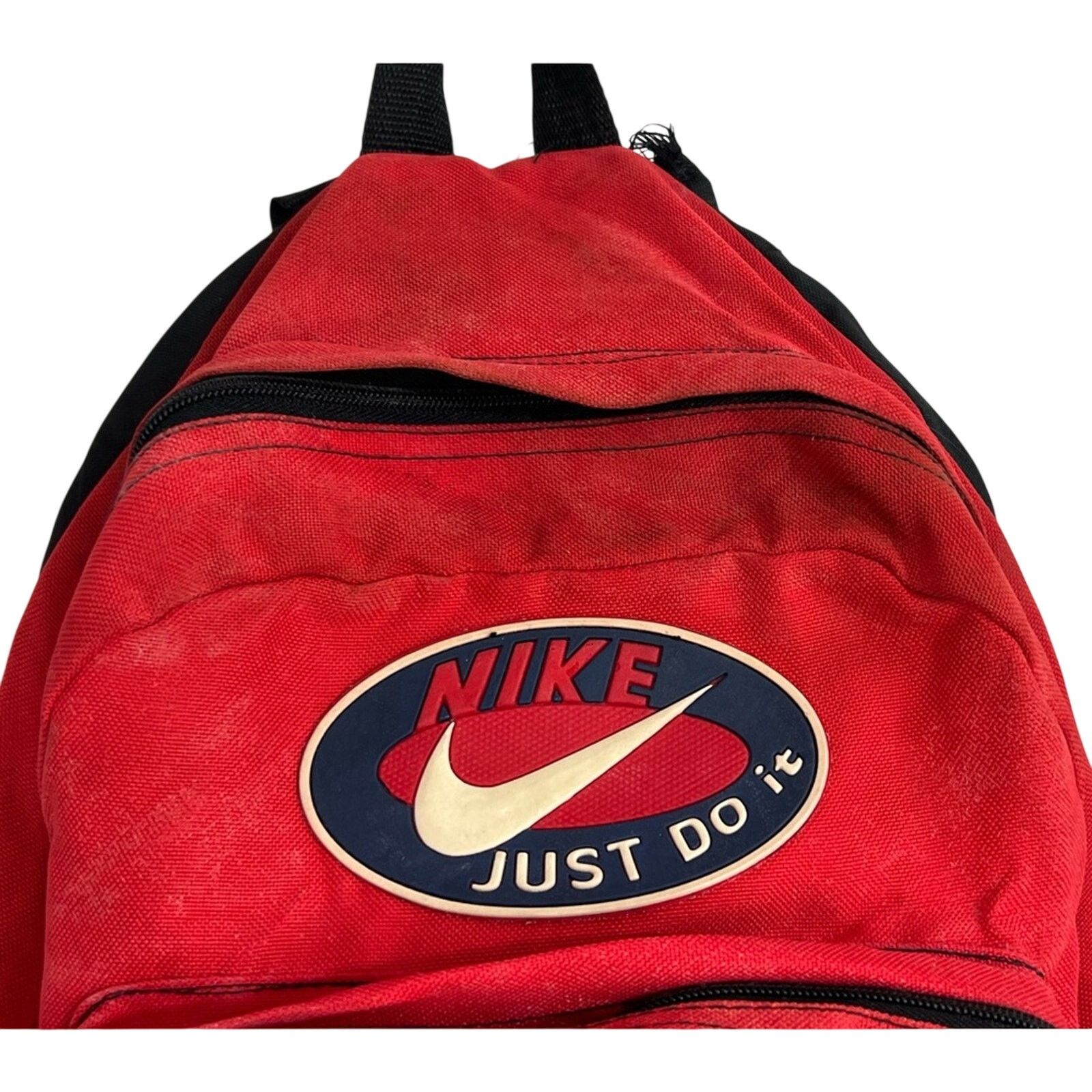 Nike 90s Nike Swoosh Just Do It Hard Base Vintage Nylon Backpack Size ONE SIZE - 4 Thumbnail