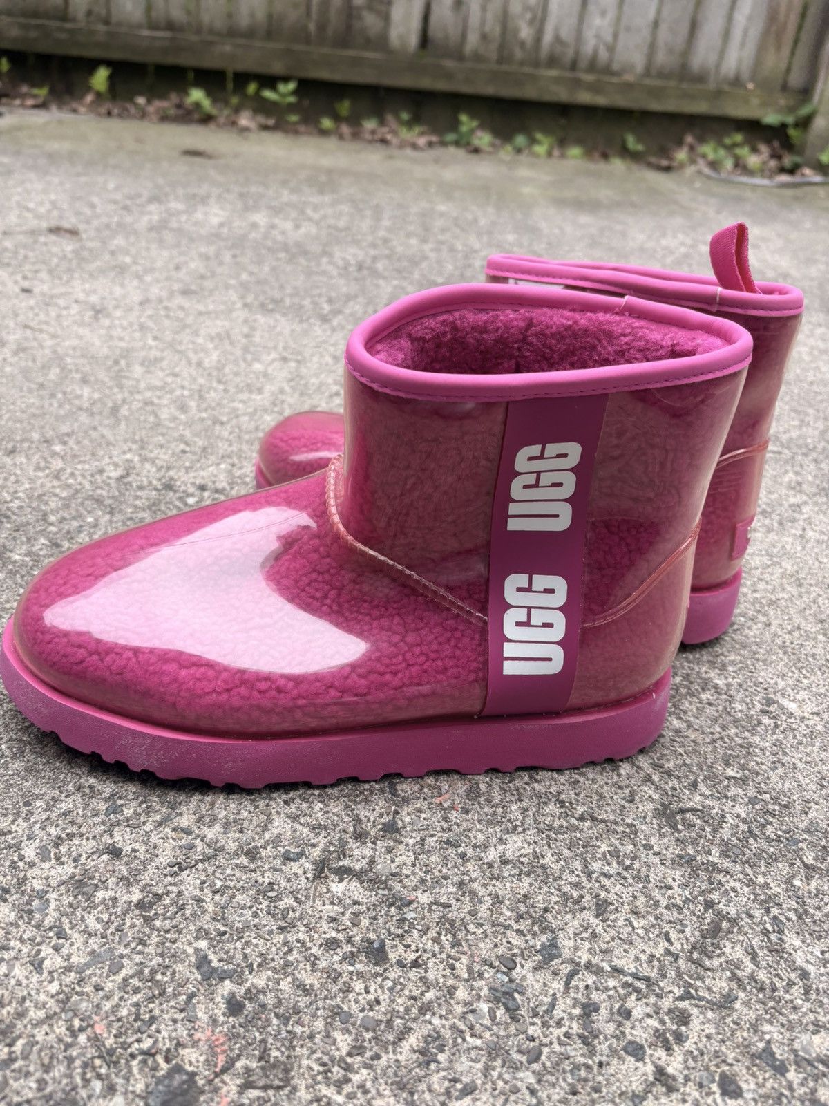 Ugg UGG Classic Clear Mini Boot — Women’s 7 — Hot Pink / Taffy Size US 7 / IT 37 - 4 Thumbnail