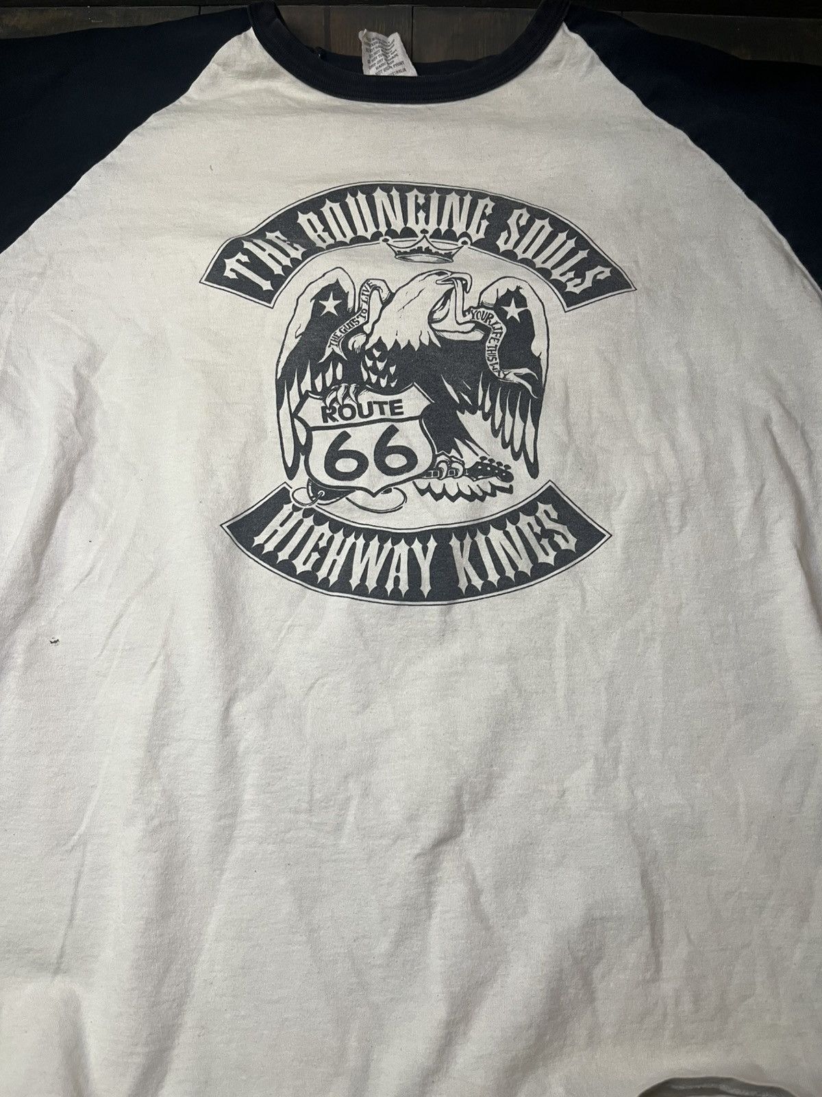 Band Tees Bouncing Souls Raglan Baseball T-Shirt size xl Size US XL / EU 56 / 4 - 1 Thumbnail