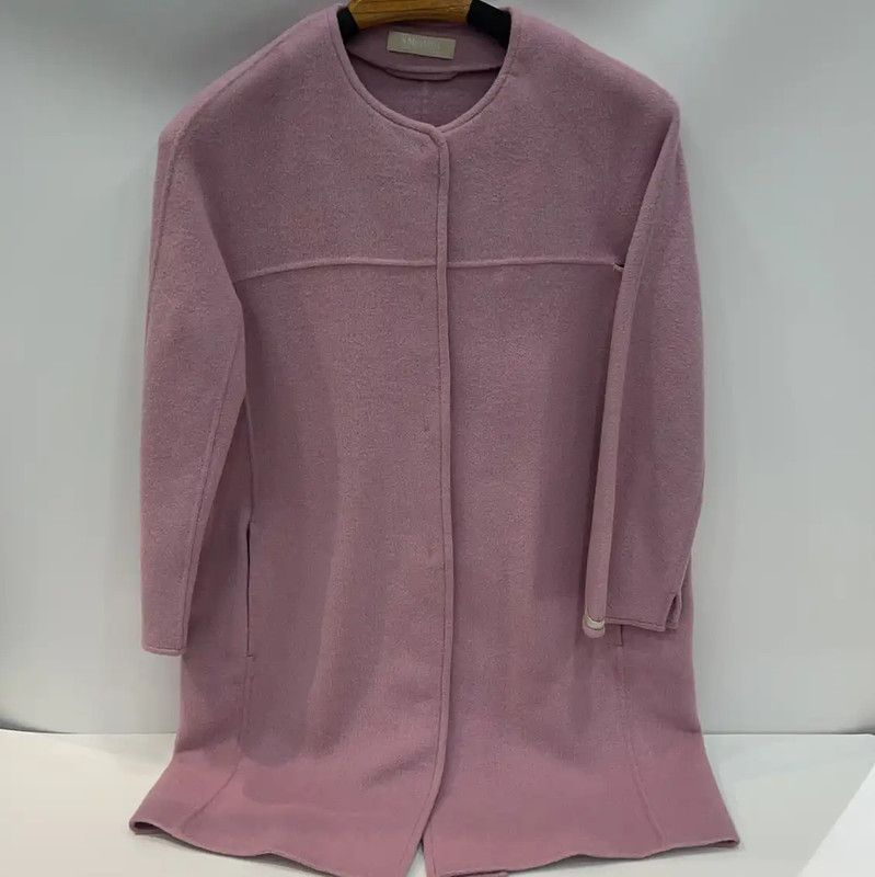 Max Mara MaxMara Pink Wool Women's Coat 0089 Size M / US 6-8 / IT 42-44 - 1 Thumbnail