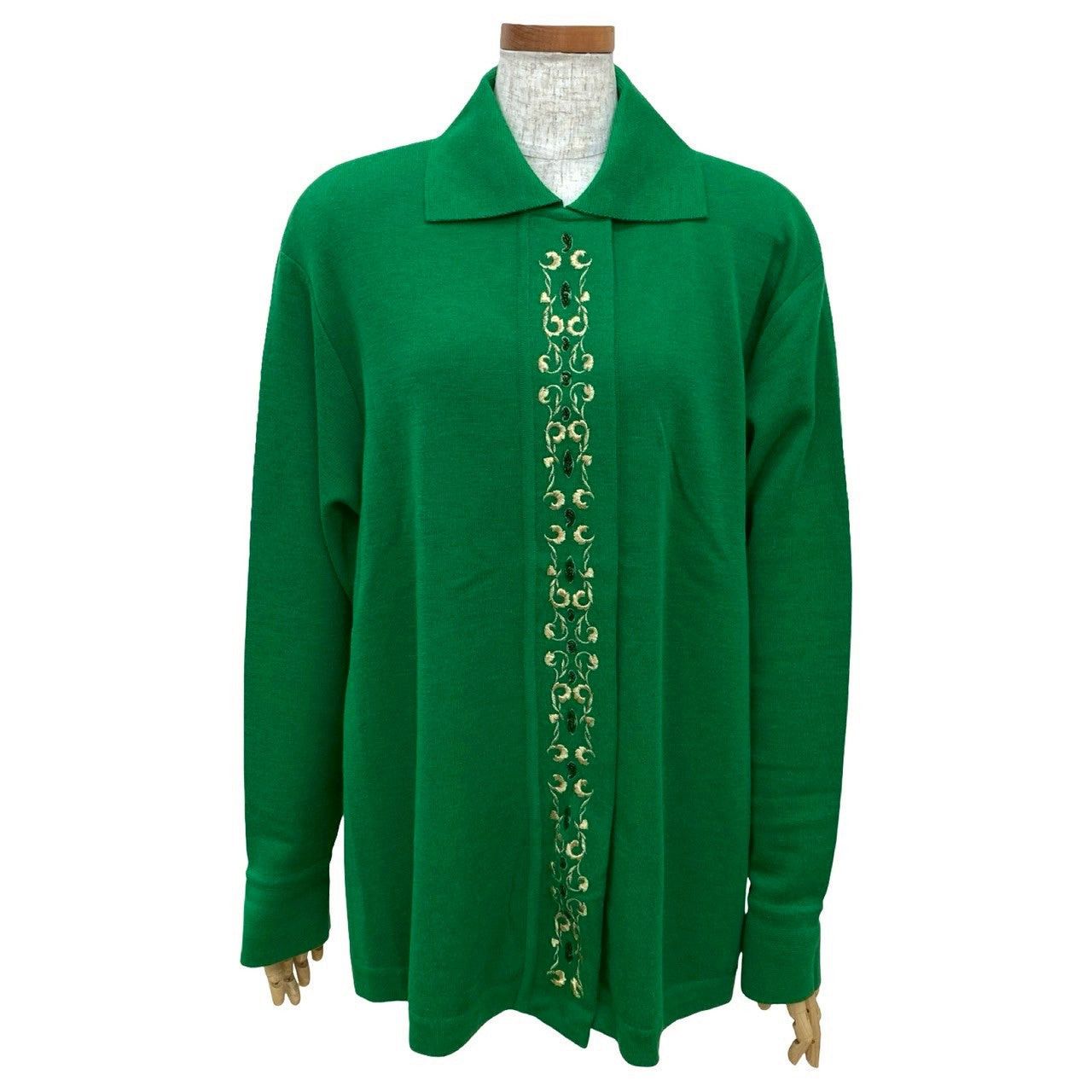Dior Dior Green Wool Size ONE SIZE - 1 Thumbnail