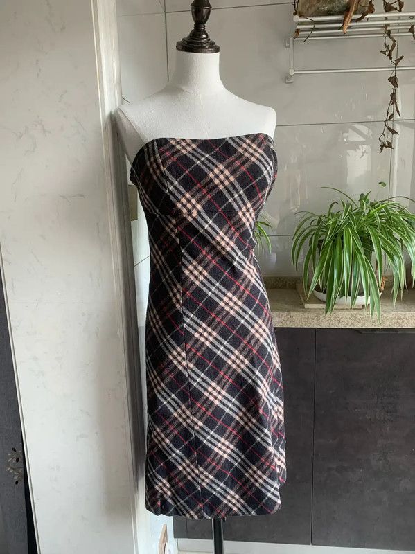 Burberry Burberry Colorblock Wool Blend Dress Size S Size S / US 4 / IT 40 - 1 Thumbnail