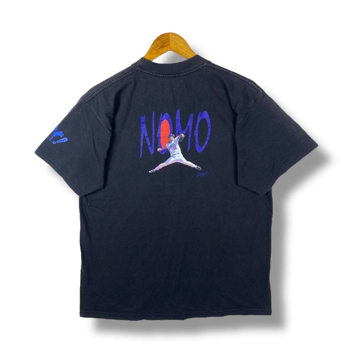 MLB Vintage 90's HIDEO NOMO La Dodgers Mlb Graphic Tee Shirt Size US L / EU 52-54 / 3 - 1 Thumbnail
